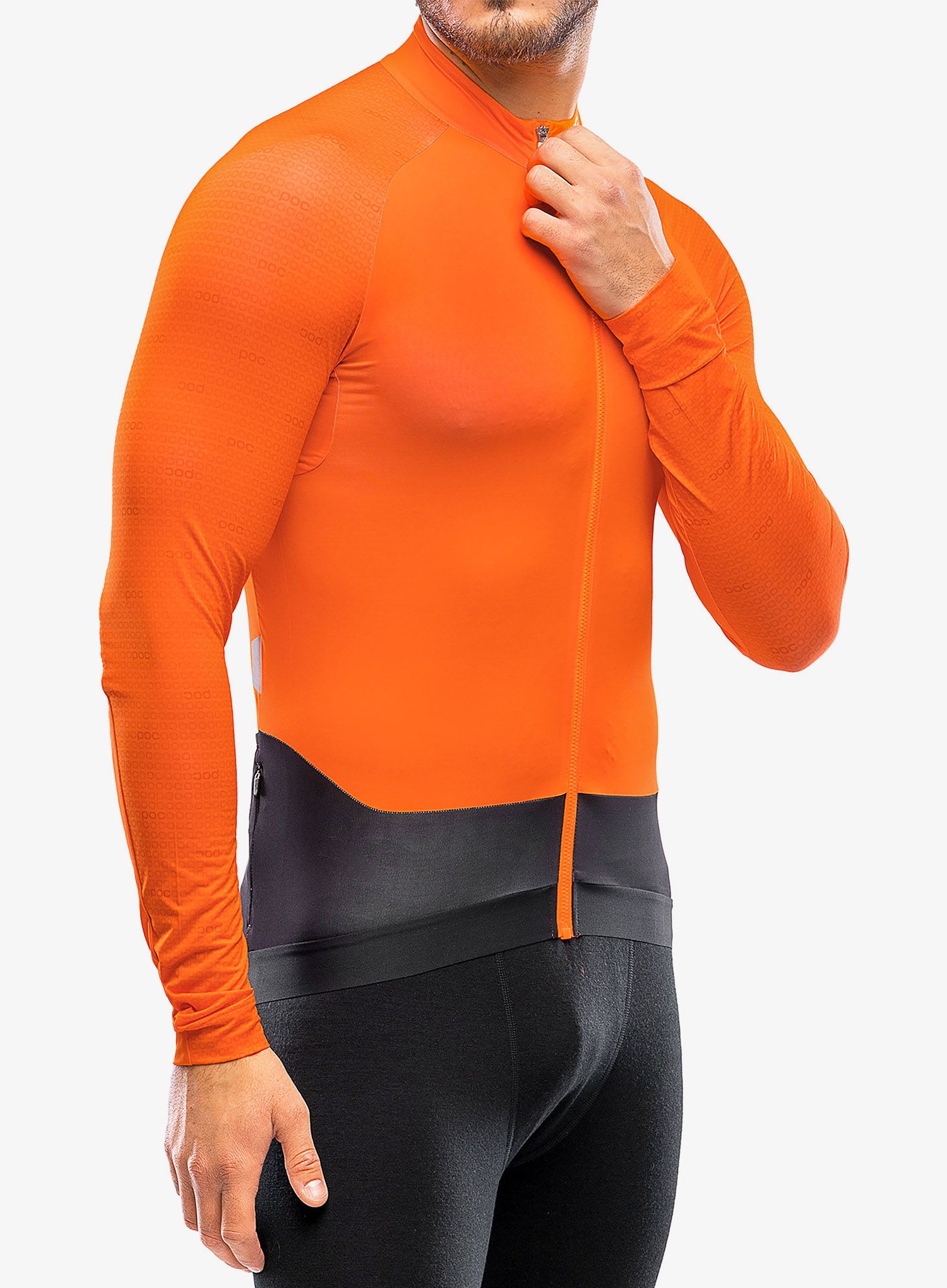 Biciklistička dukserica POC Essential Road LS Jersey - zink orange