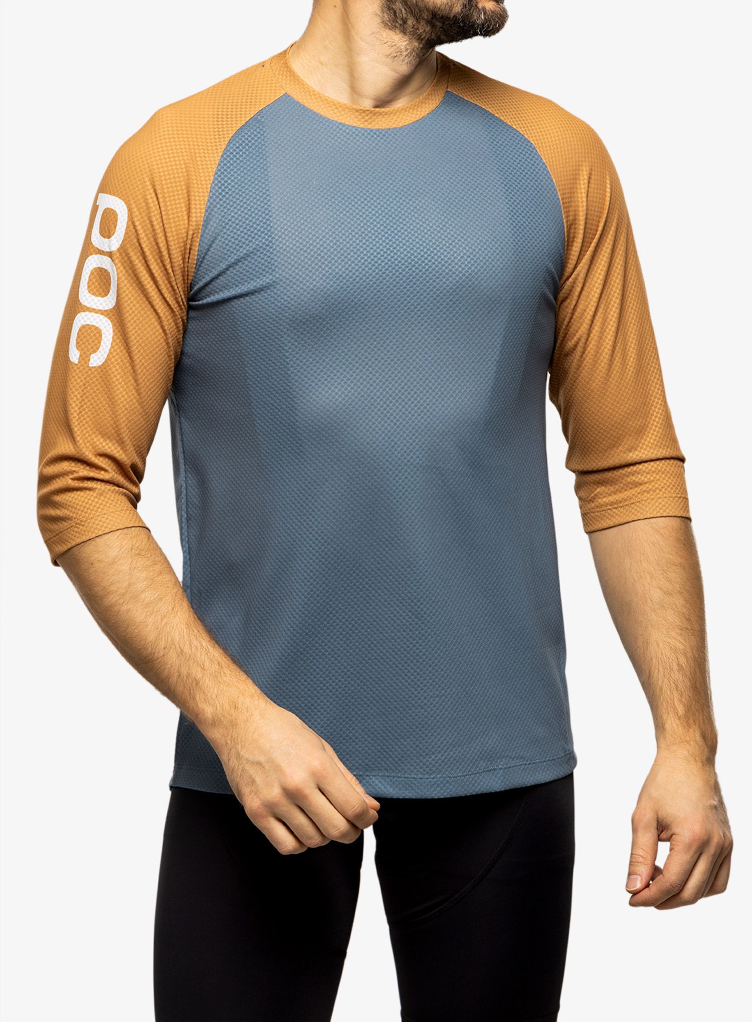 Biciklistička majica POC MTB Pure 3/4 Jersey - calcite blue/argonite brown