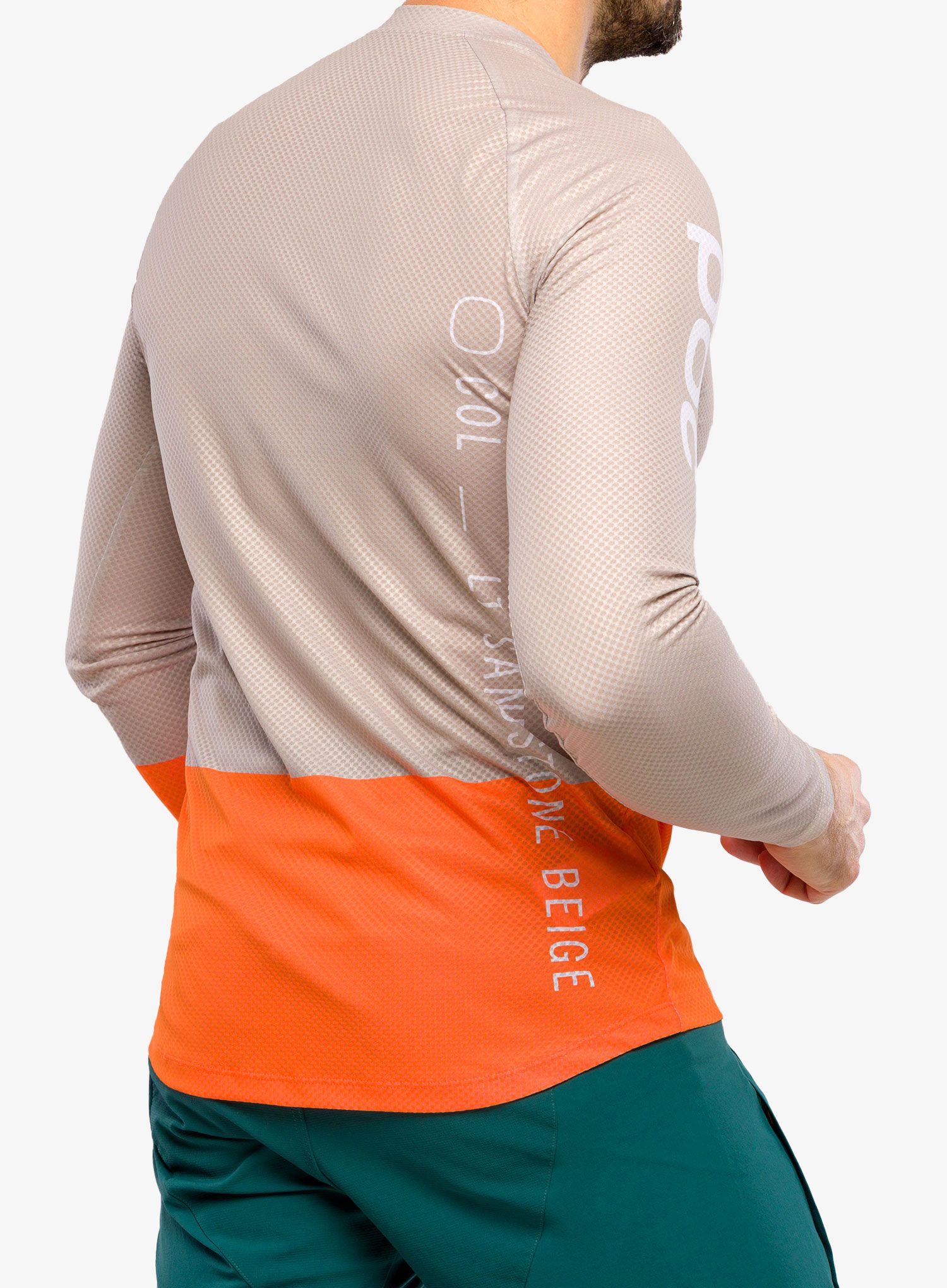 Biciklistička dukserica POC MTB Pure LS Jersey - lt sandstone beige/orange