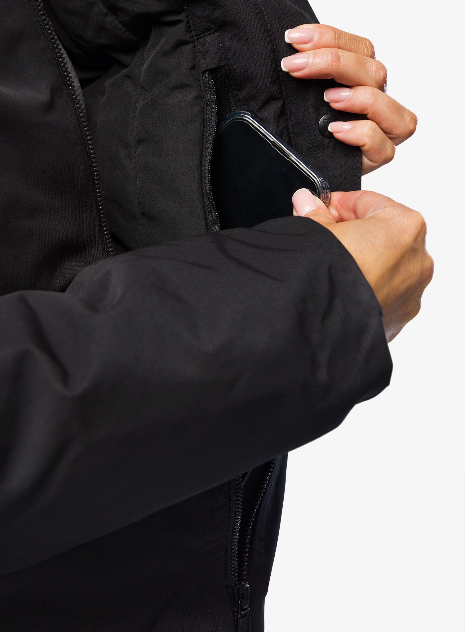 Ženski kaput Didriksons Ella Parka - black