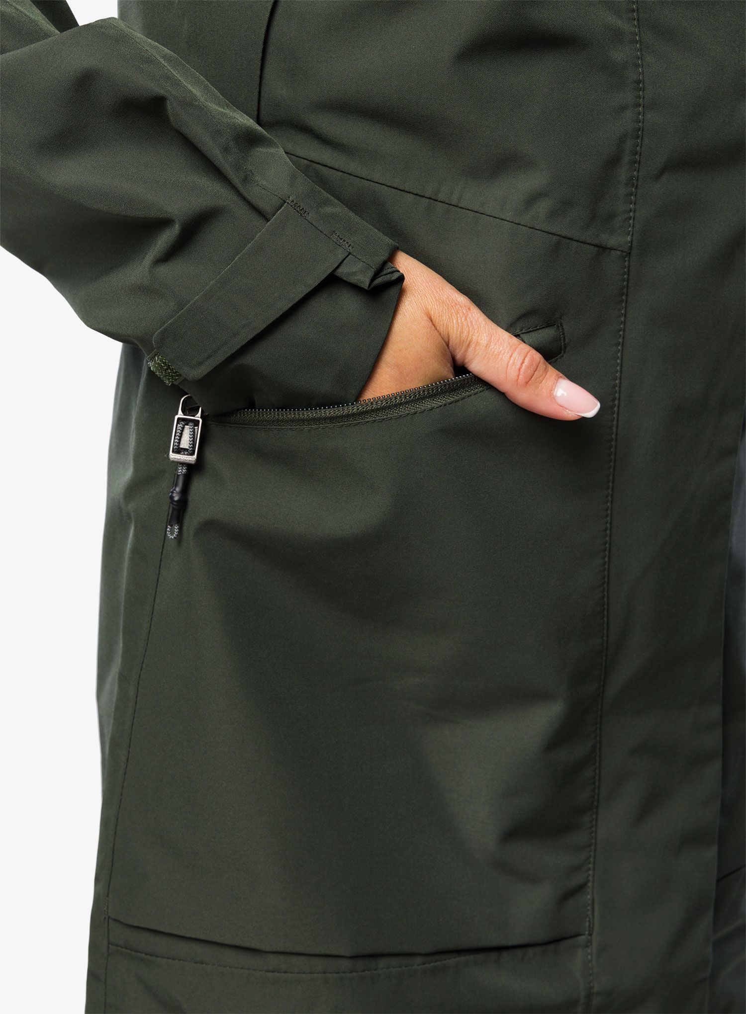 Ženski kaput Didriksons Ilma Parka - deep green