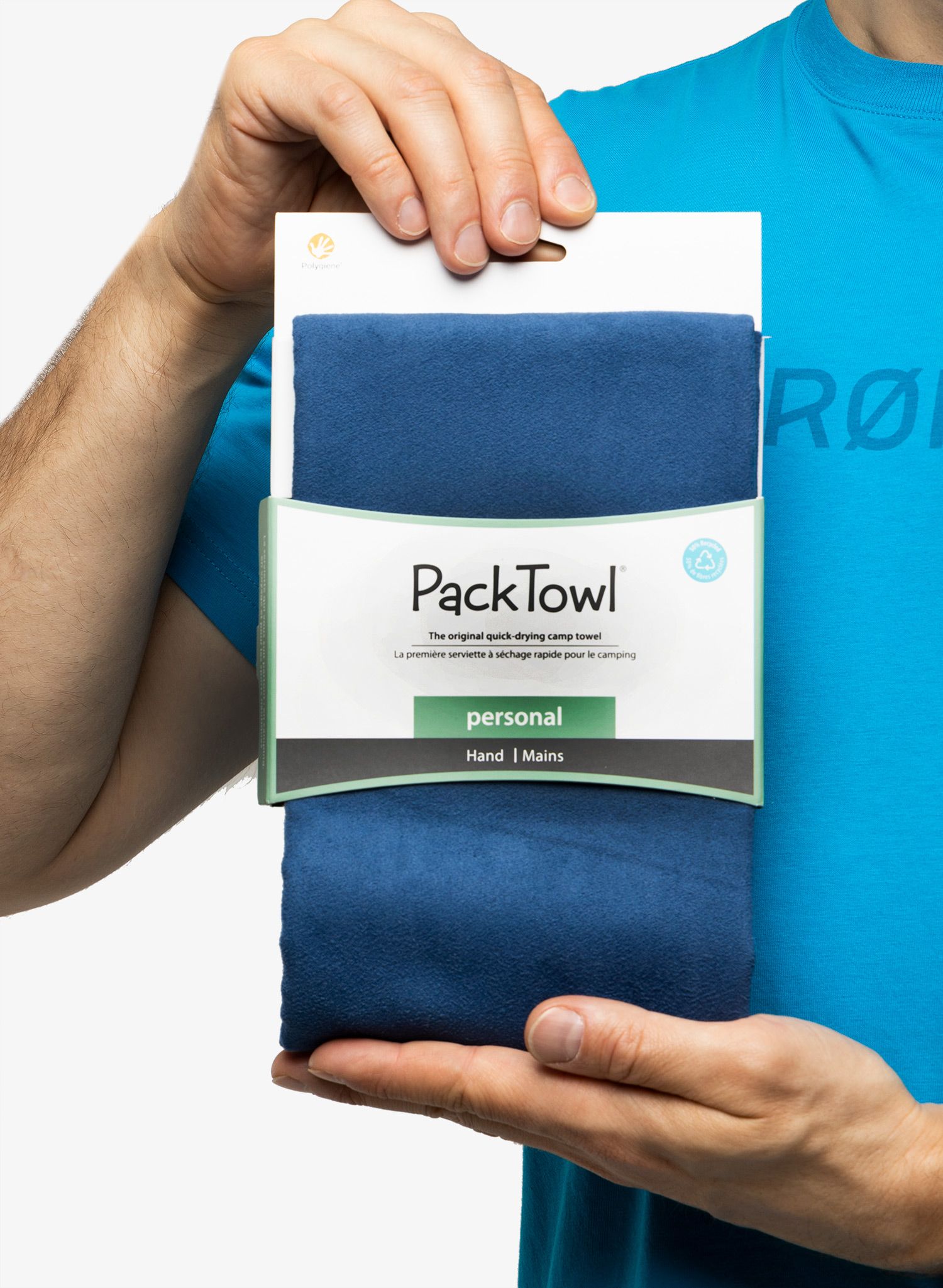 Brzosušeći ručnik PackTowl Personal Hand - midnight