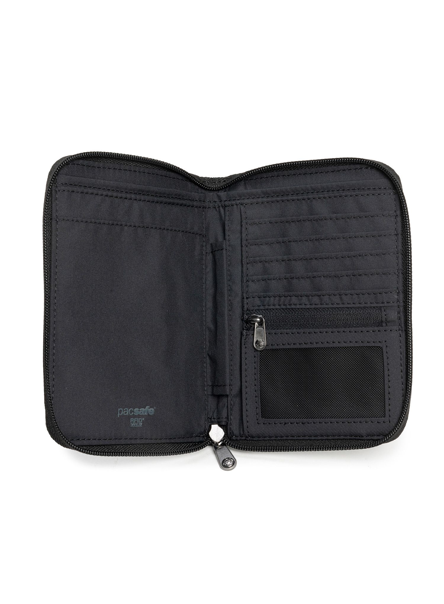 Novčanik Pacsafe RFIDsafe Compact Travel Organizer - black