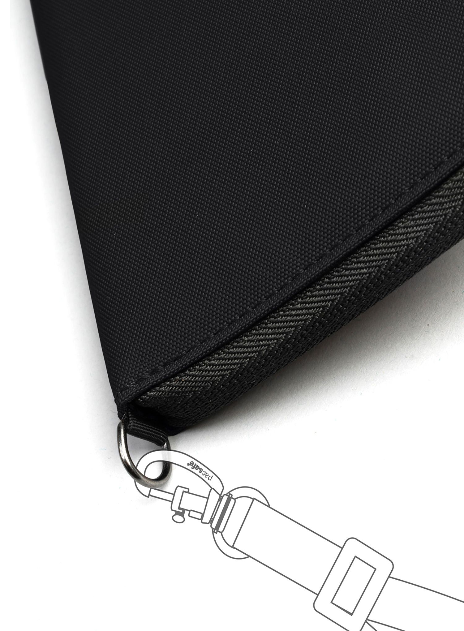 Novčanik Pacsafe RFIDsafe Compact Travel Organizer - black