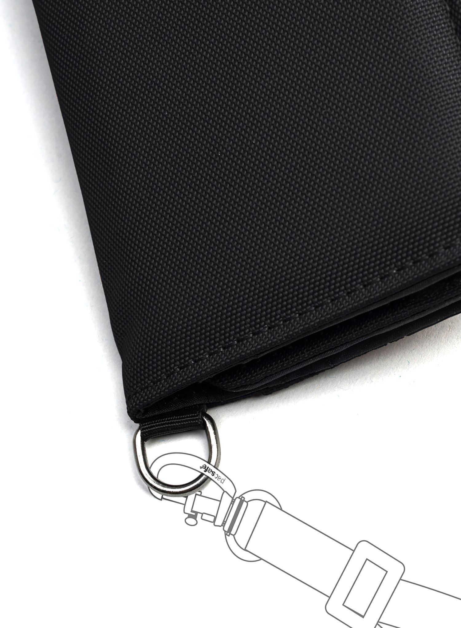 Novčanik Pacsafe RFIDsafe Trifold Wallet - black