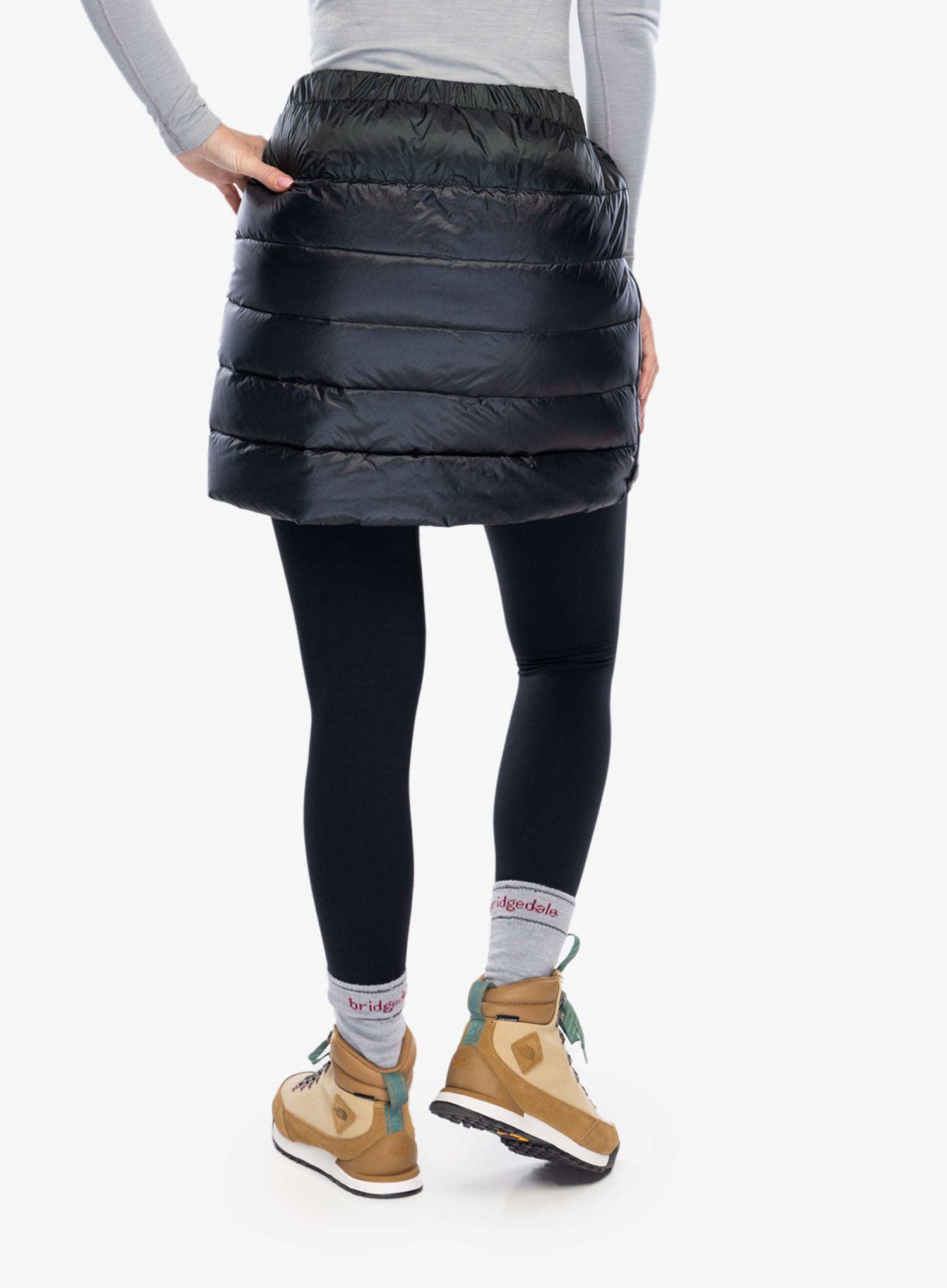 Suknja s postavom Pajak Ghost Skirt - black/black