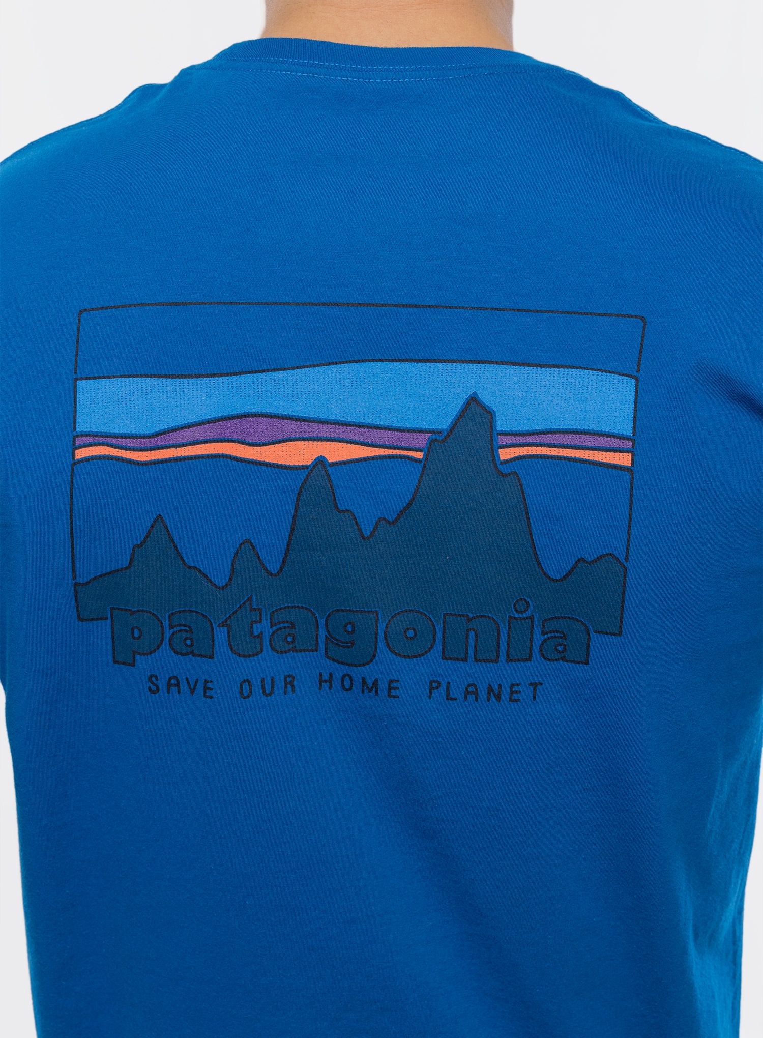 Pamučna majica Patagonia 73 Skyline Organic T-Shirt - endless blue