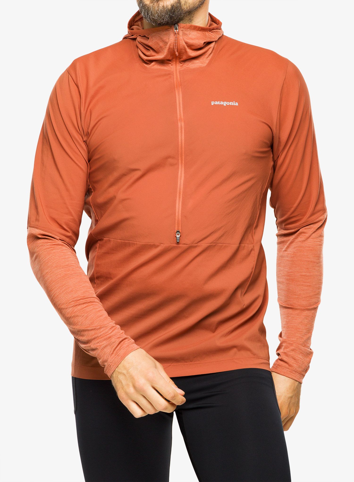 Jakna za tr anje Patagonia Airshed Pro Pullover burl red