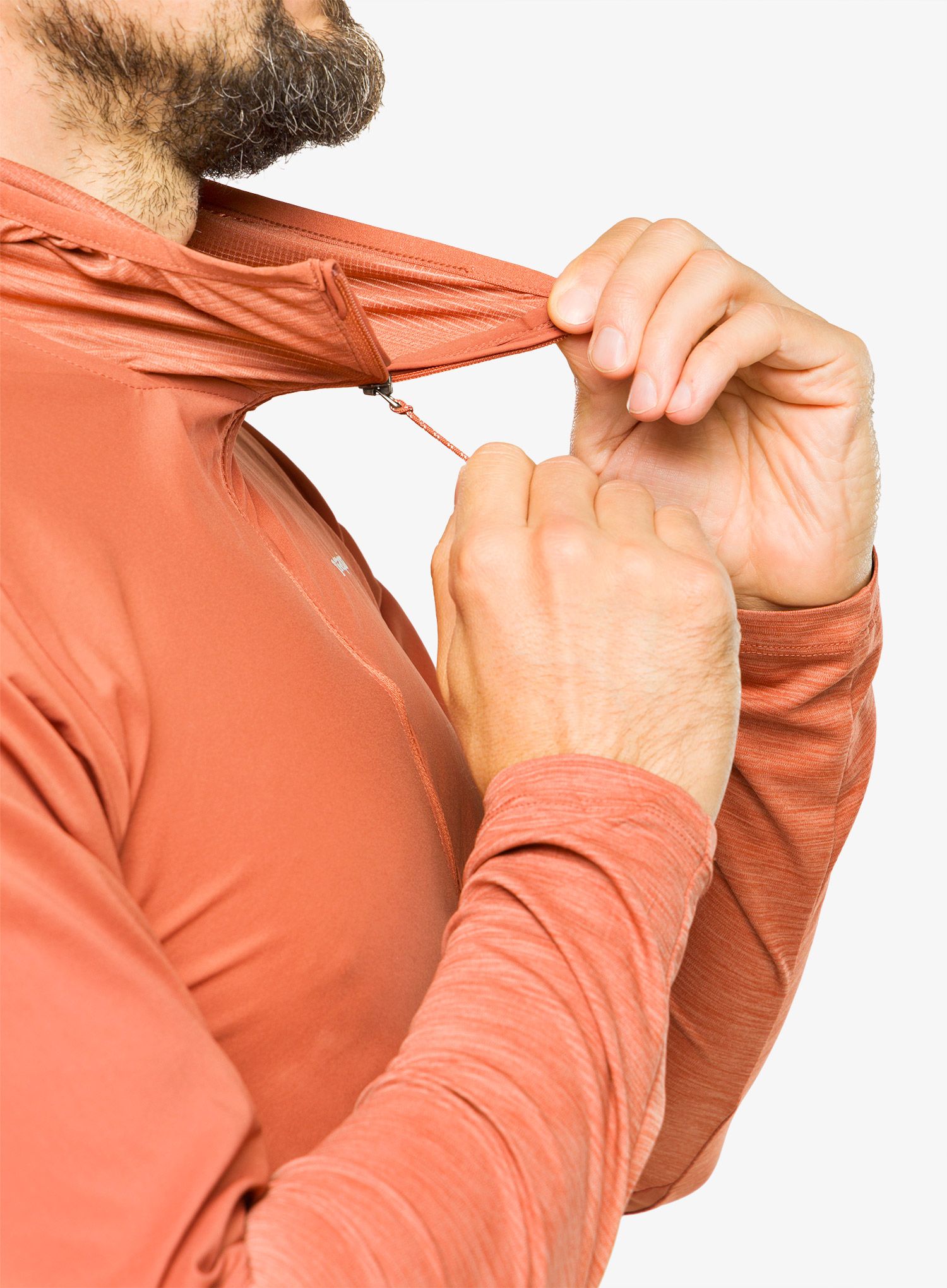 Jakna za trčanje Patagonia Airshed Pro Pullover - burl red