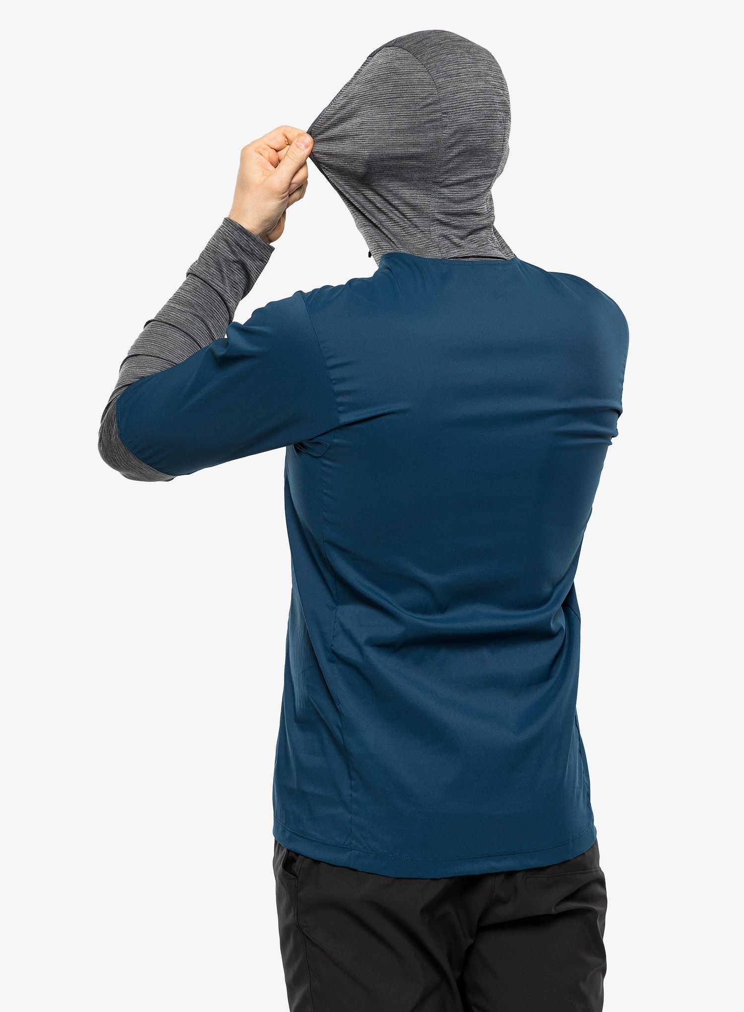 Jakna za trčanje Patagonia Airshed Pro Pullover - lago blue