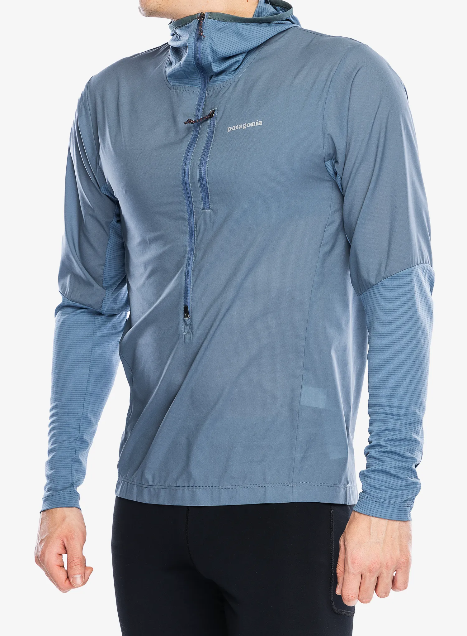 Jakna za trčanje Patagonia Airshed Pro Pullover - utility blue