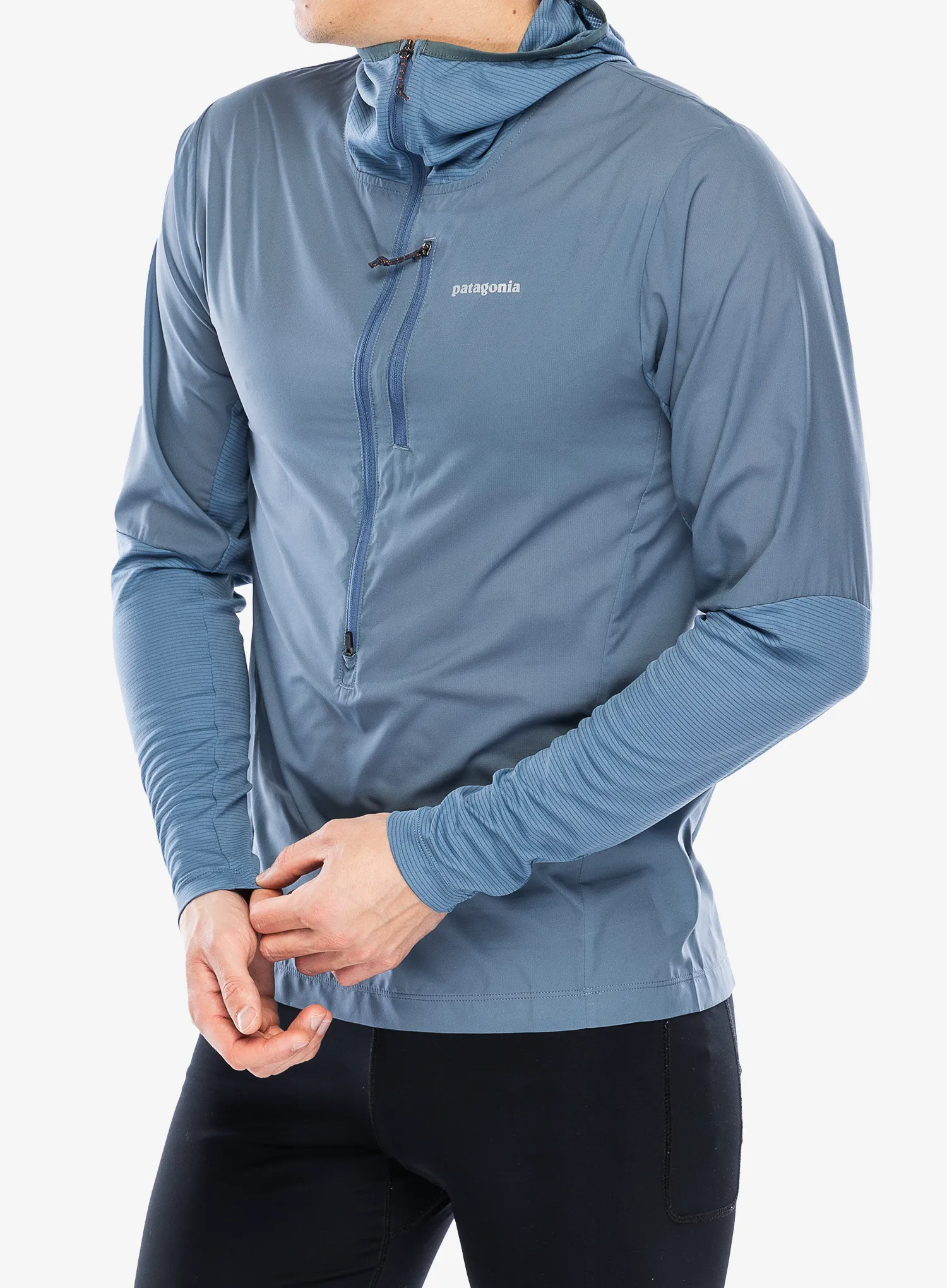 Jakna za trčanje Patagonia Airshed Pro Pullover - utility blue
