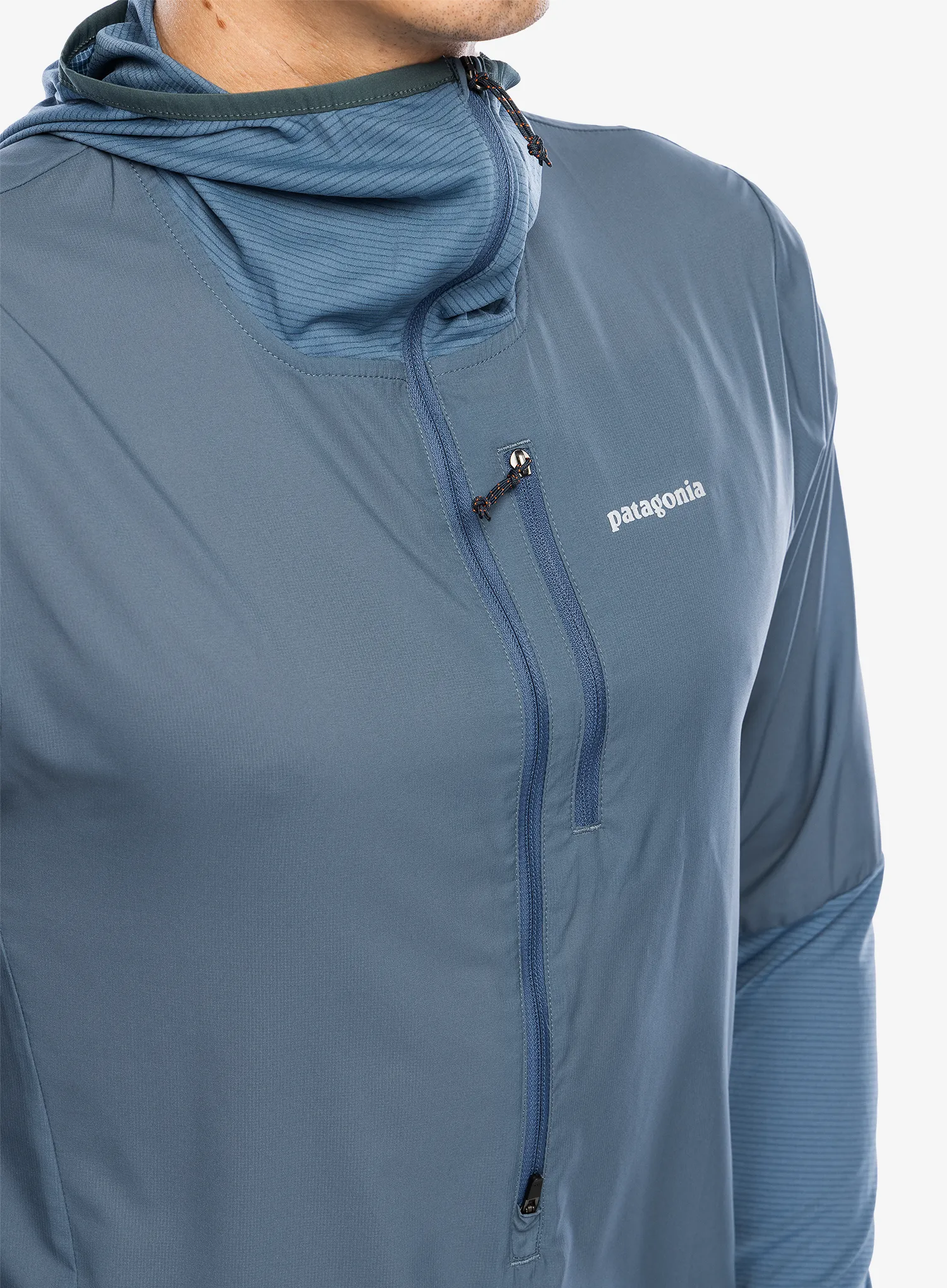 Jakna za trčanje Patagonia Airshed Pro Pullover - utility blue