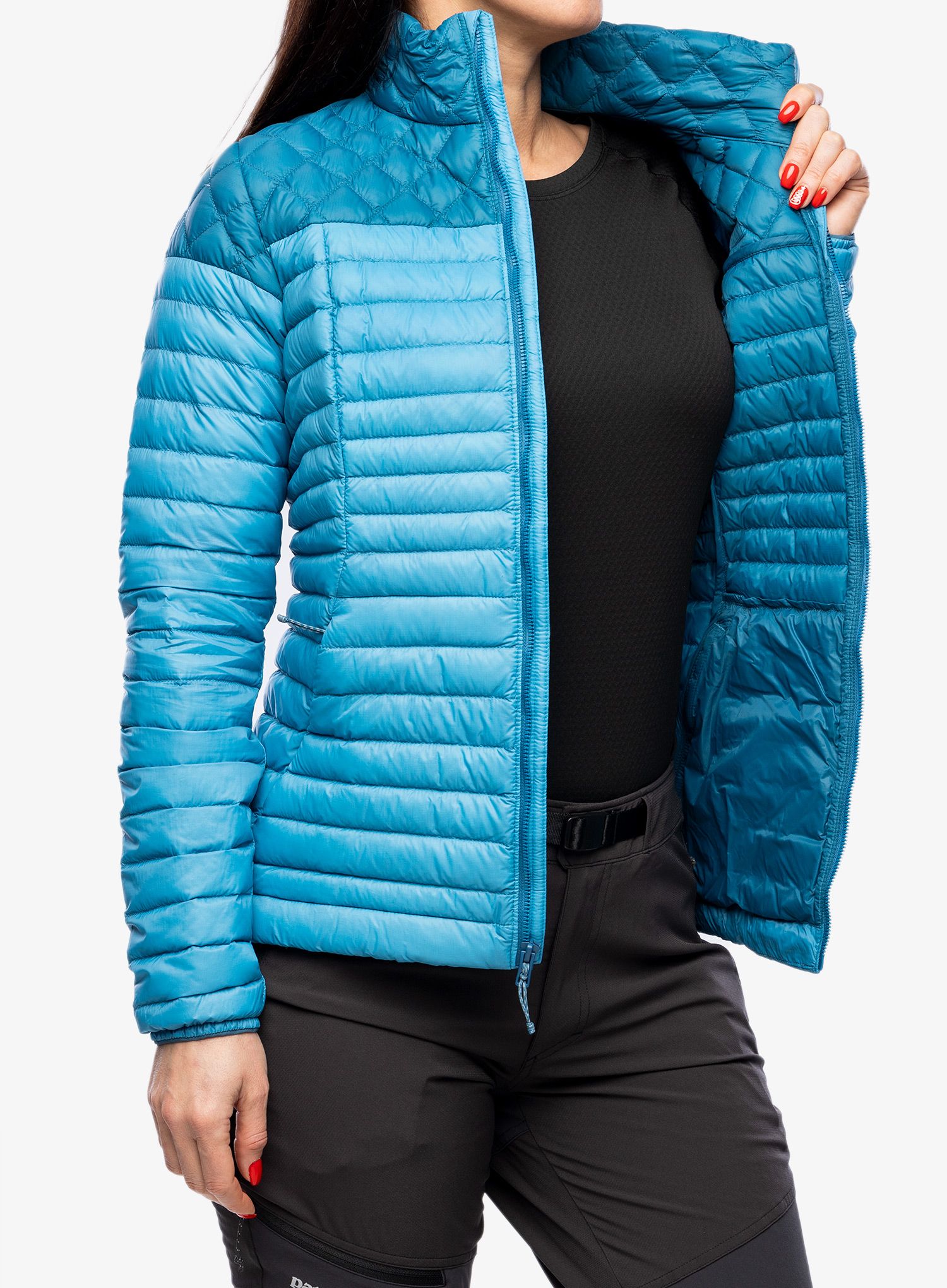 Ženska perjana jakna Patagonia AlpLight Down Jacket - anacapa blue