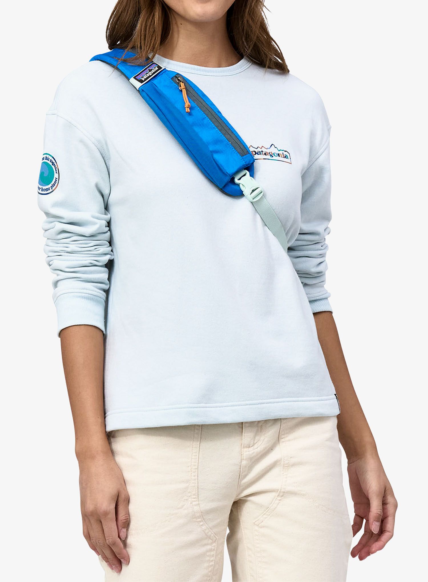 Urbani ruksak Patagonia Atom Sling 8L - patchwork/vessel blue