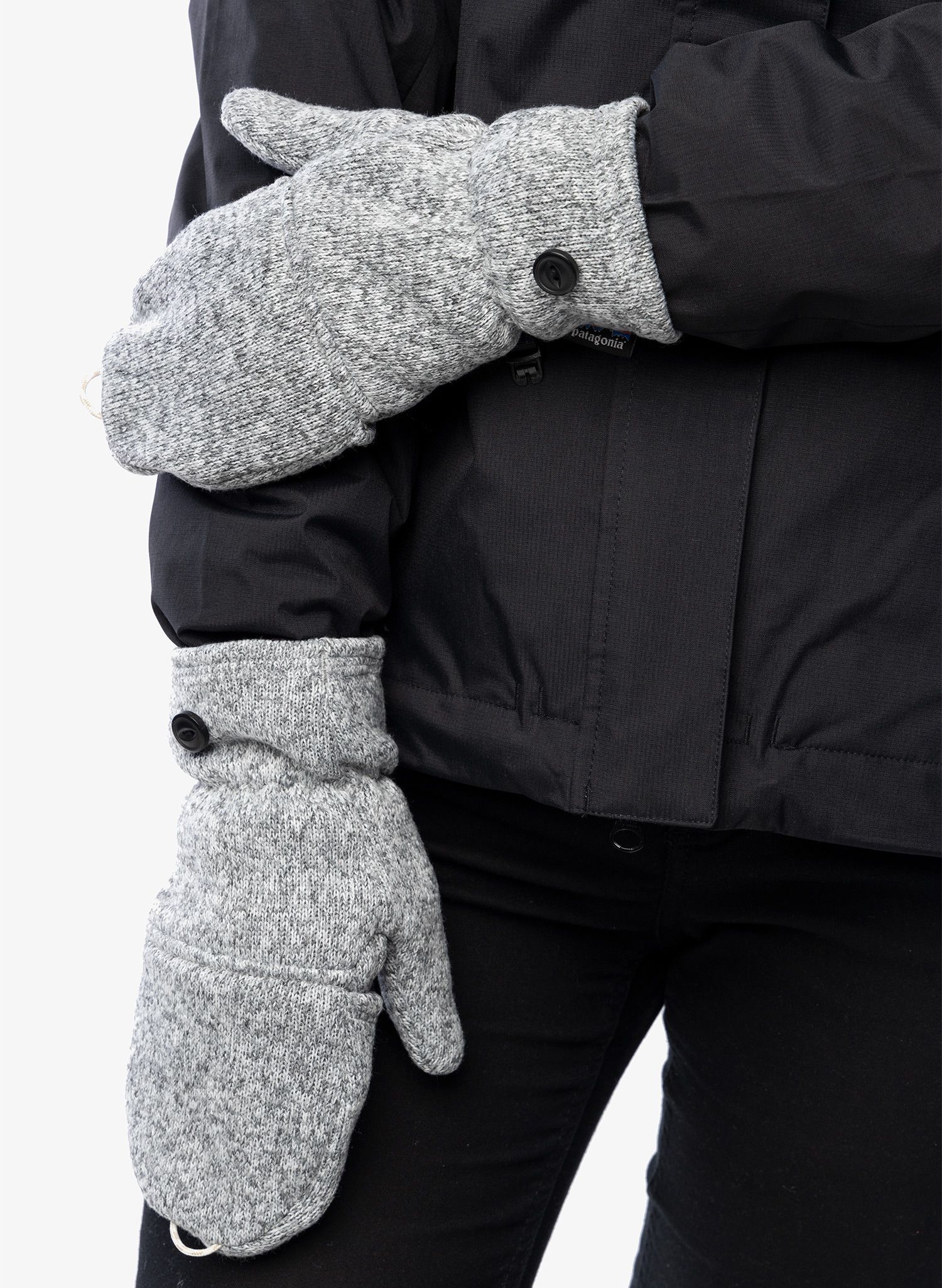 Rukavice od flisa Patagonia Better Sweater Gloves - birch white