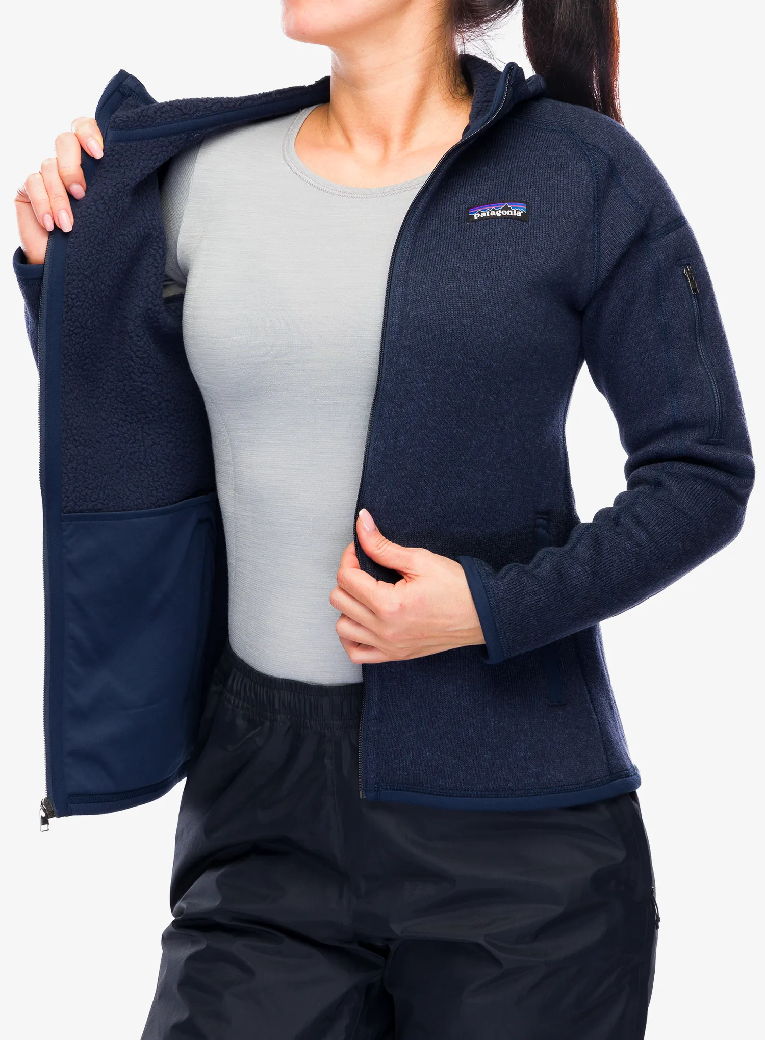 Ženska jakna od flisa Patagonia Better Sweater Hoody - neo navy
