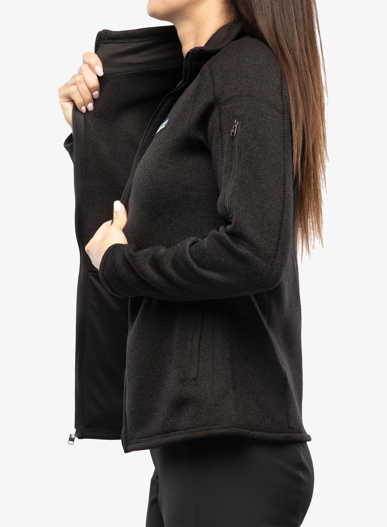 Ženska jakna od flisa Patagonia Better Sweater Jacket - black