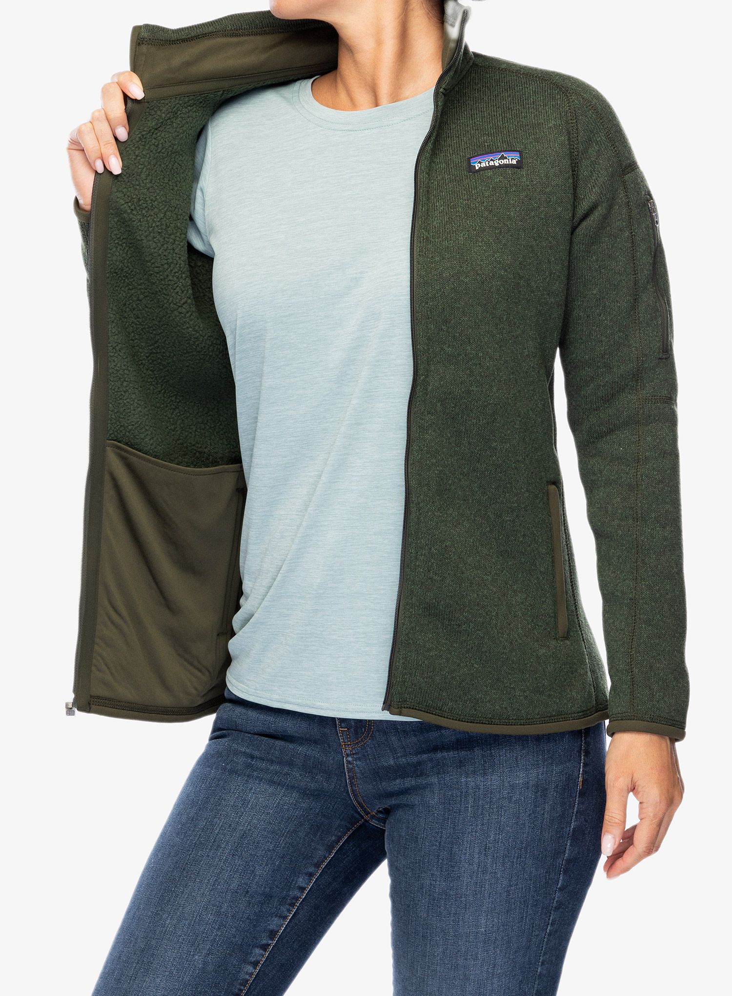 Ženska jakna od flisa Patagonia Better Sweater Jacket - torrey pine green
