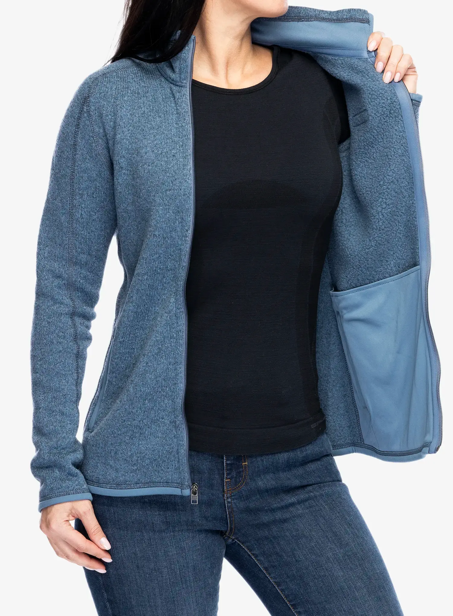 Ženska jakna od flisa Patagonia Better Sweater Jacket - utility blue