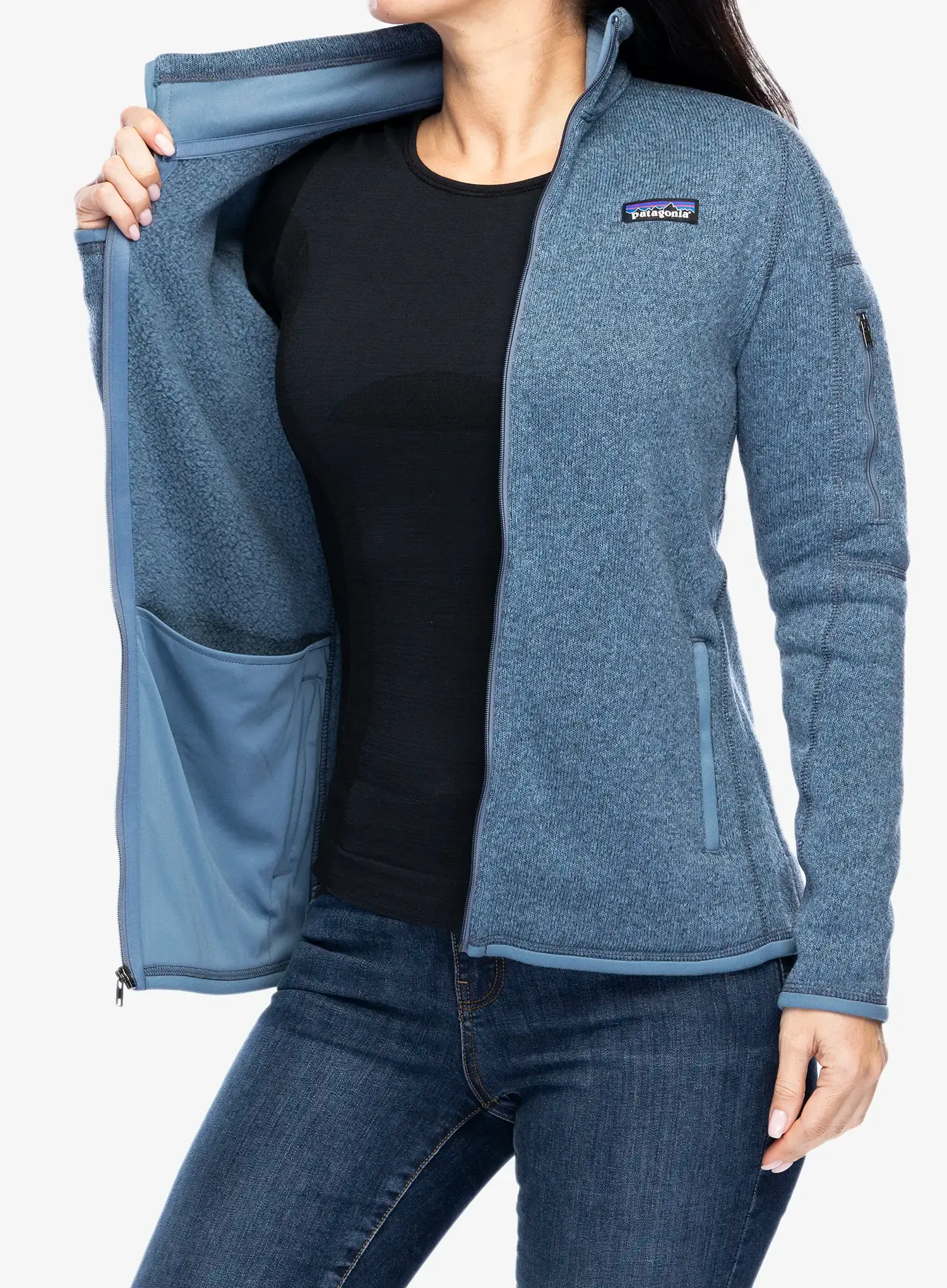 Ženska jakna od flisa Patagonia Better Sweater Jacket - utility blue