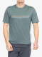 Brzosušeća majica Patagonia Cap Cool Daily Graphic Shirt - 73 text logo nouveau green