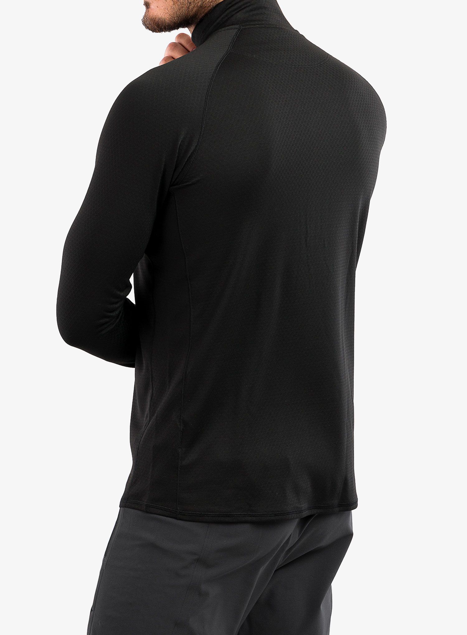 Termoaktivna dukserica Patagonia Capilene MW Zip-Neck - black