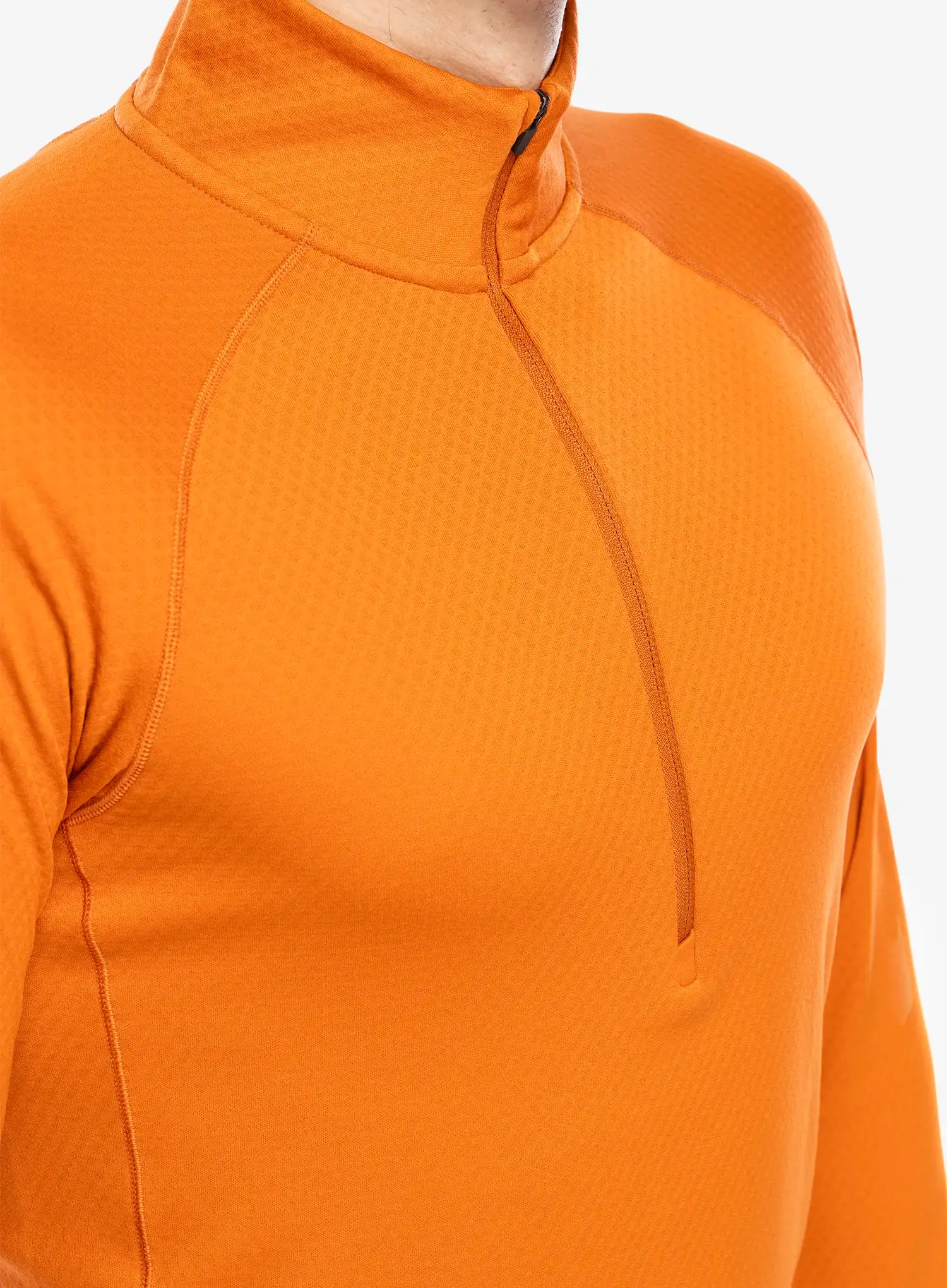 Termoaktivna dukserica Patagonia Capilene MW Zip-Neck - redtail rust