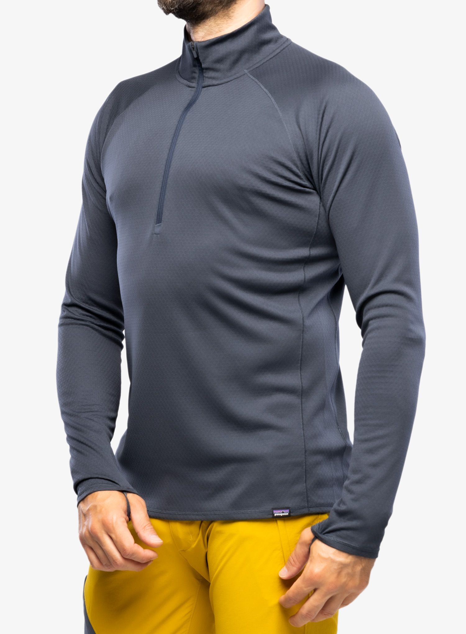 Termoaktivna dukserica Patagonia Capilene MW Zip-Neck - smolder blue