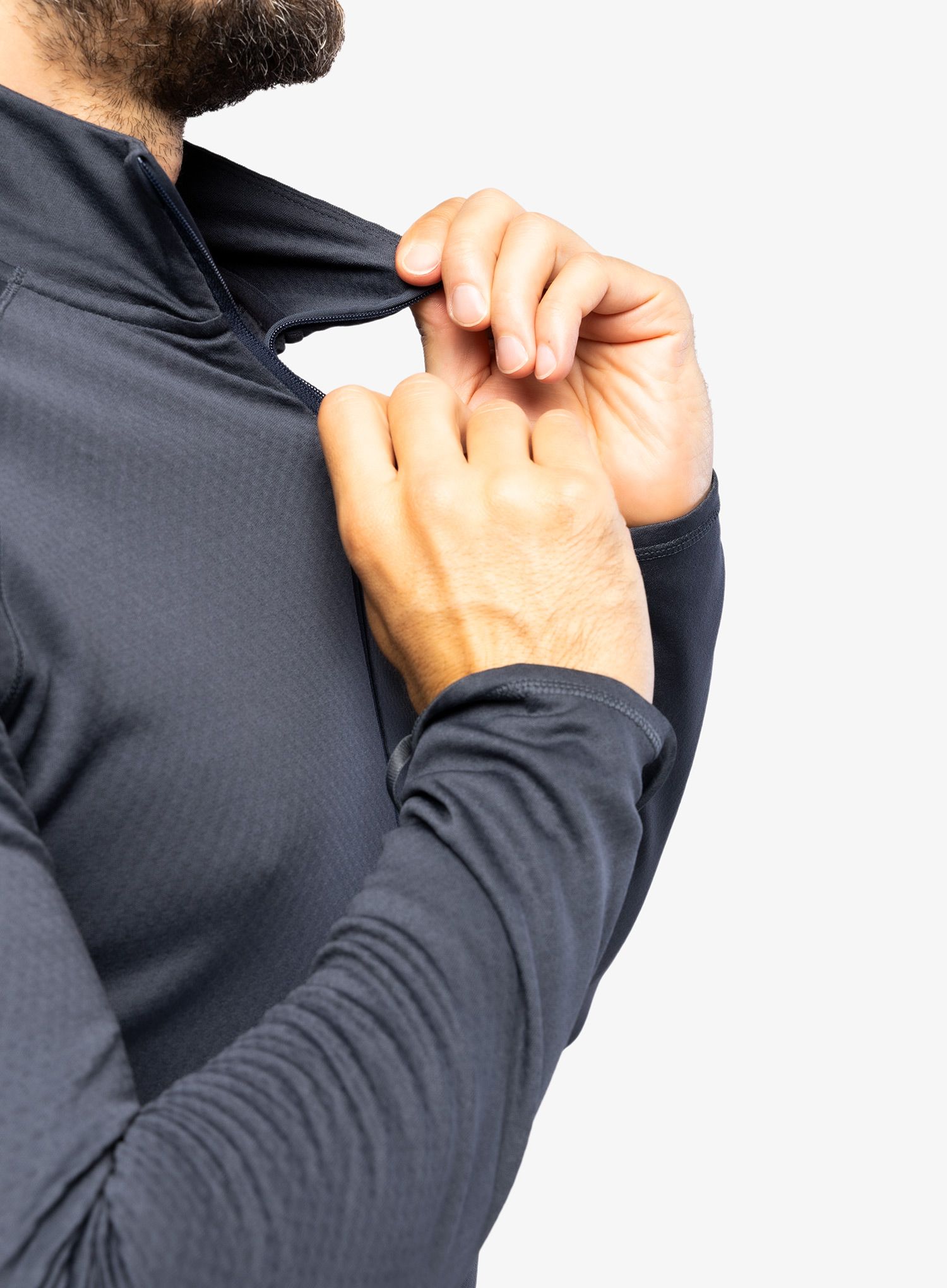 Termoaktivna dukserica Patagonia Capilene MW Zip-Neck - smolder blue