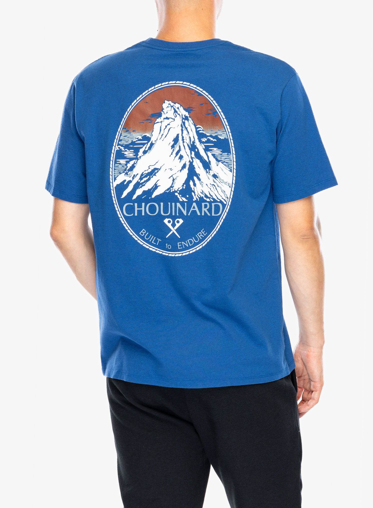 Pamučna majica Patagonia Chouinard Crest Pocket Responsibili-Tee - endles blue