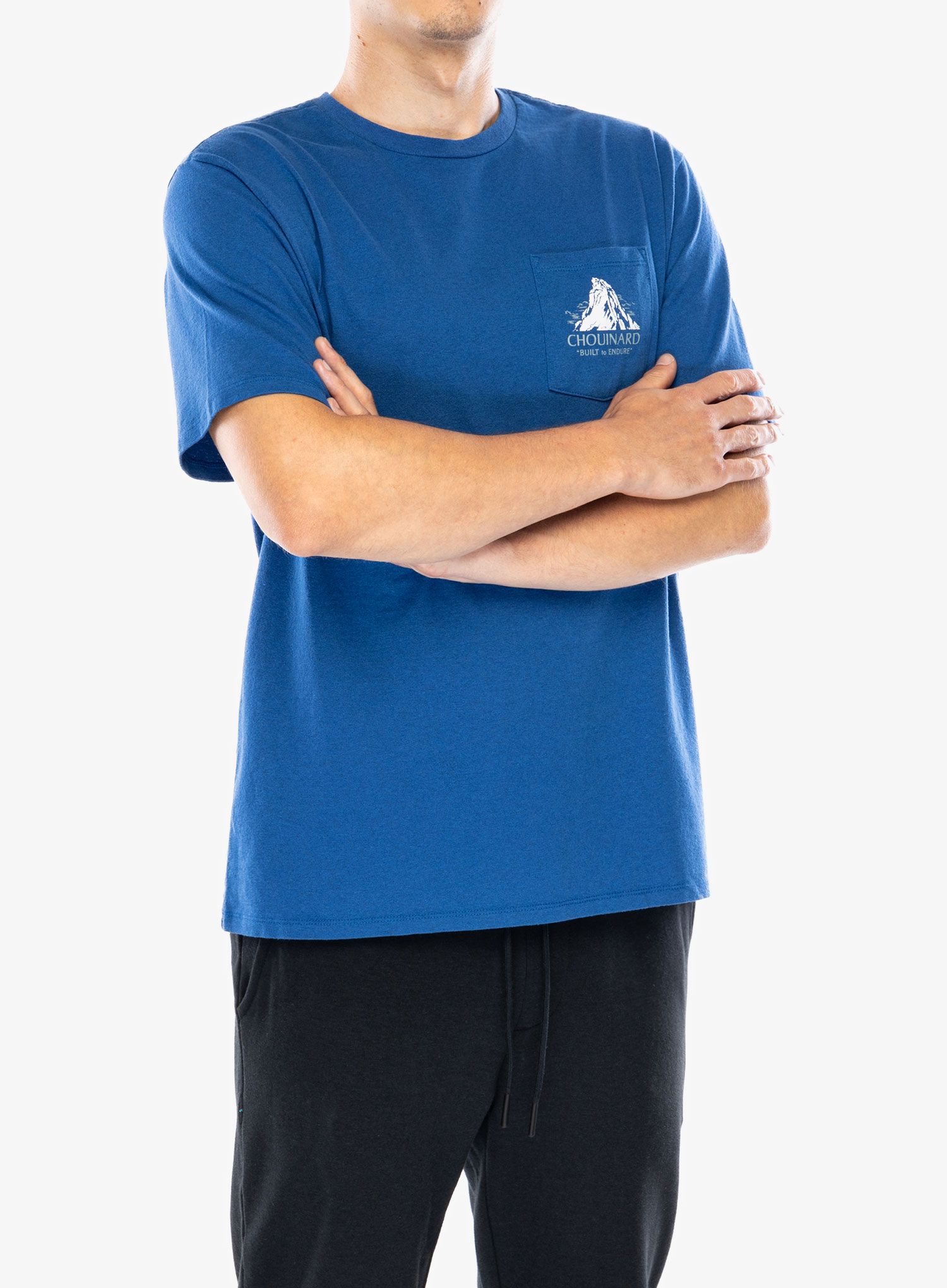 Pamučna majica Patagonia Chouinard Crest Pocket Responsibili-Tee - endles blue