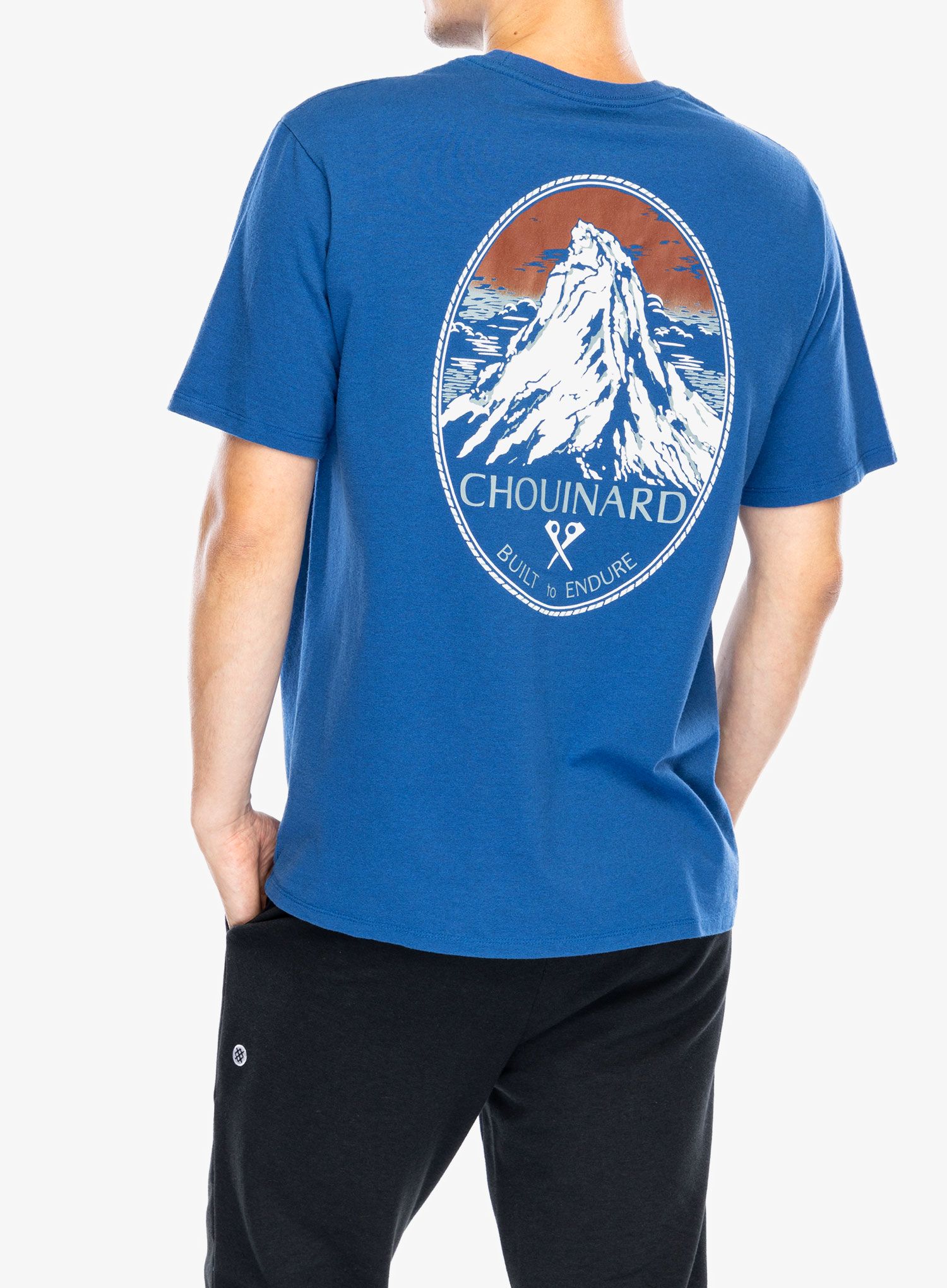 Pamučna majica Patagonia Chouinard Crest Pocket Responsibili-Tee - endles blue