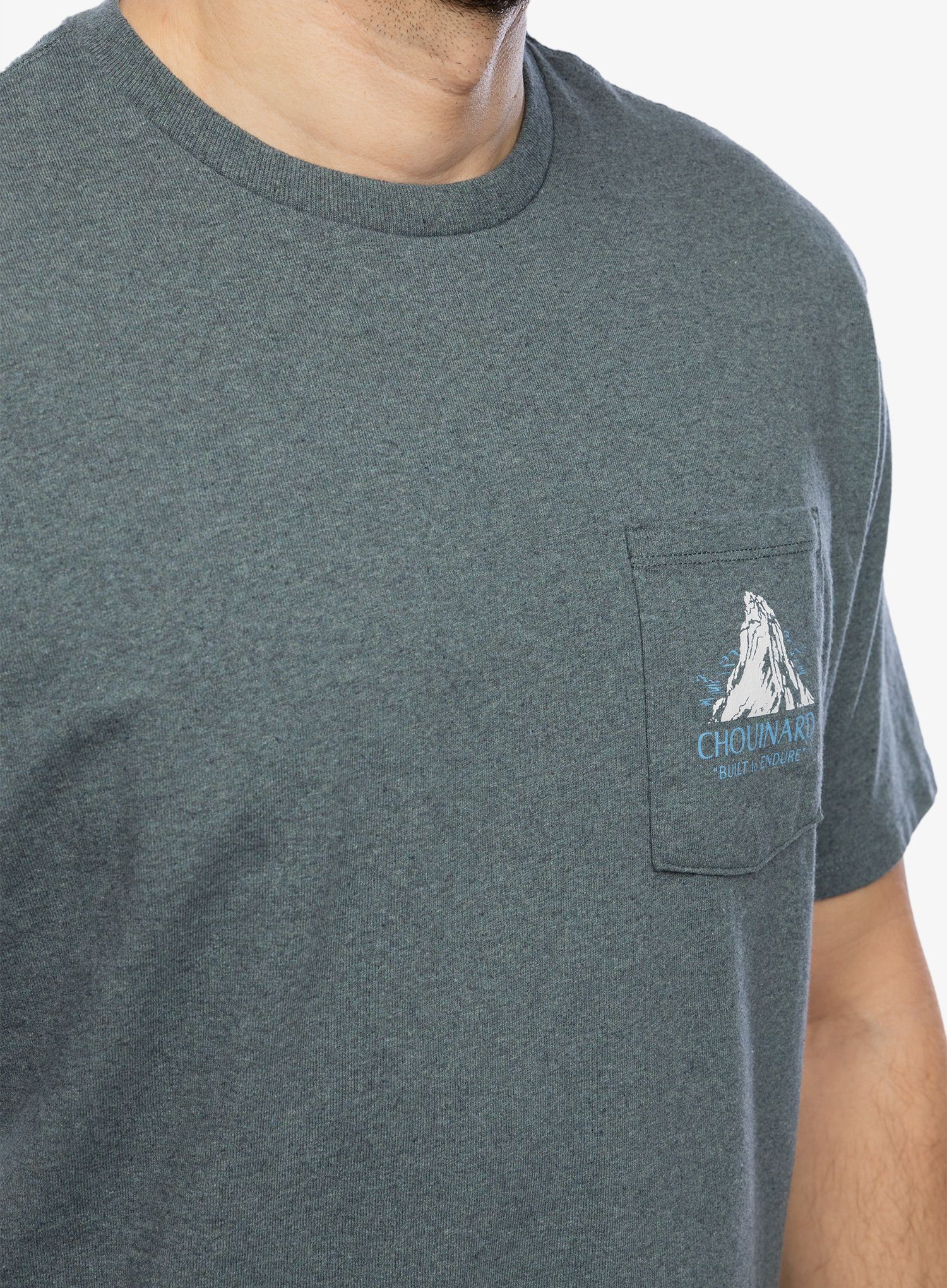 Majica s tiskom Patagonia Chouinard Crest Pocket Responsibili-Tee - nouveau green
