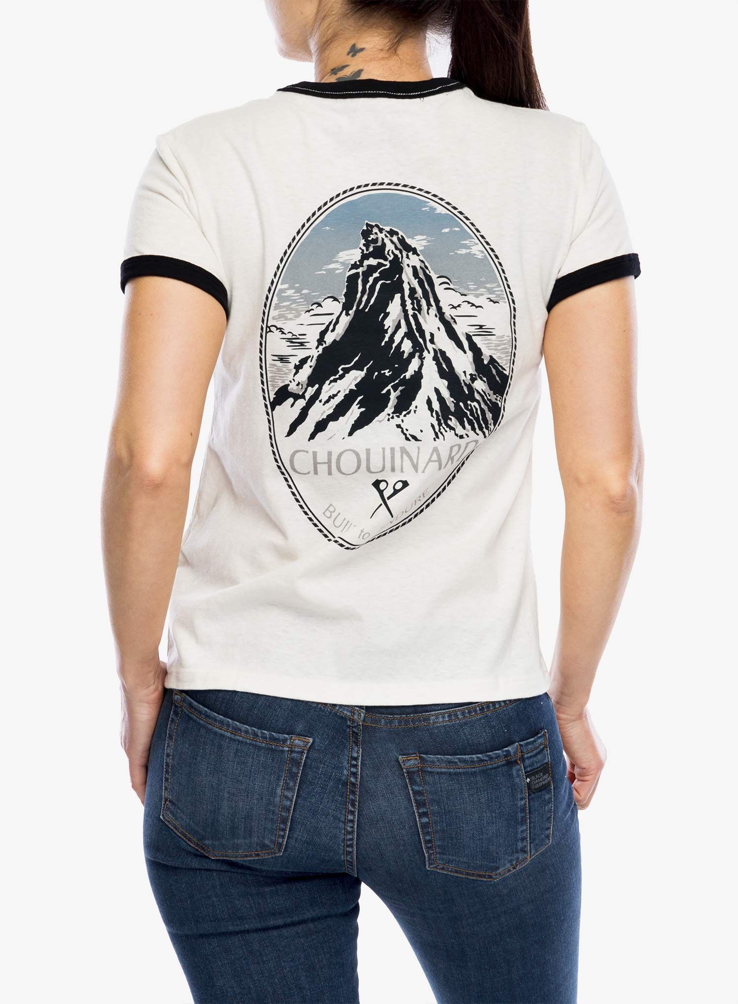Ženska pamučna majica Patagonia Chouinard Crest Ringer Responsibili-Tee