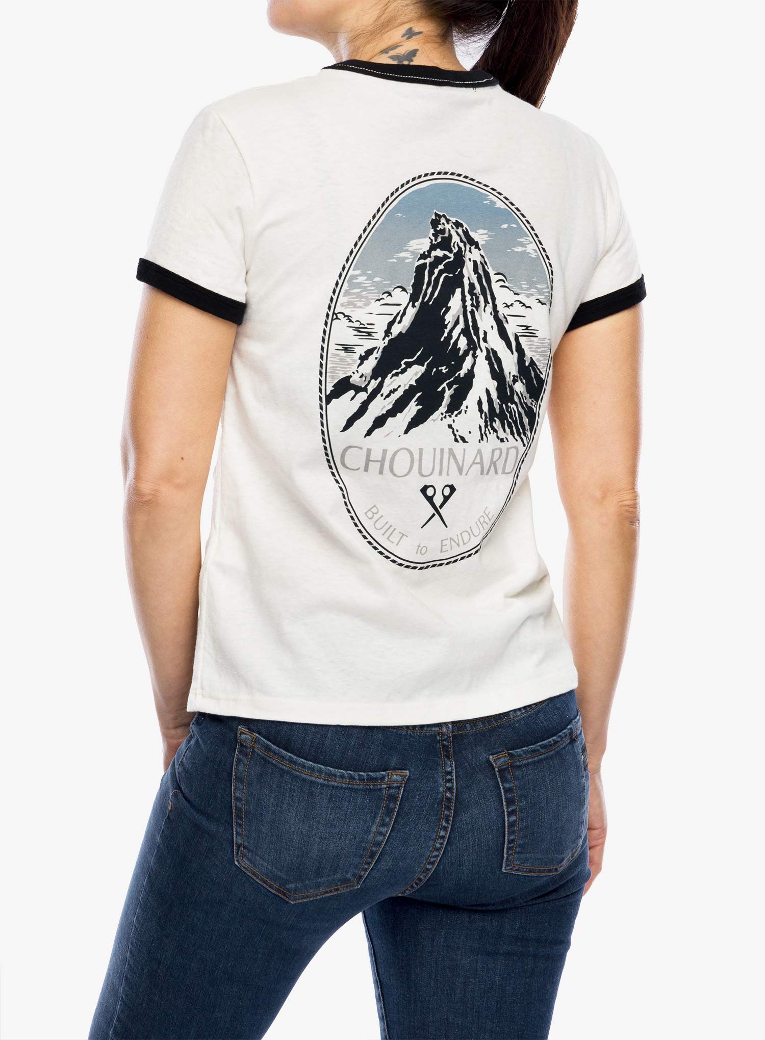 Ženska pamučna majica Patagonia Chouinard Crest Ringer Responsibili-Tee
