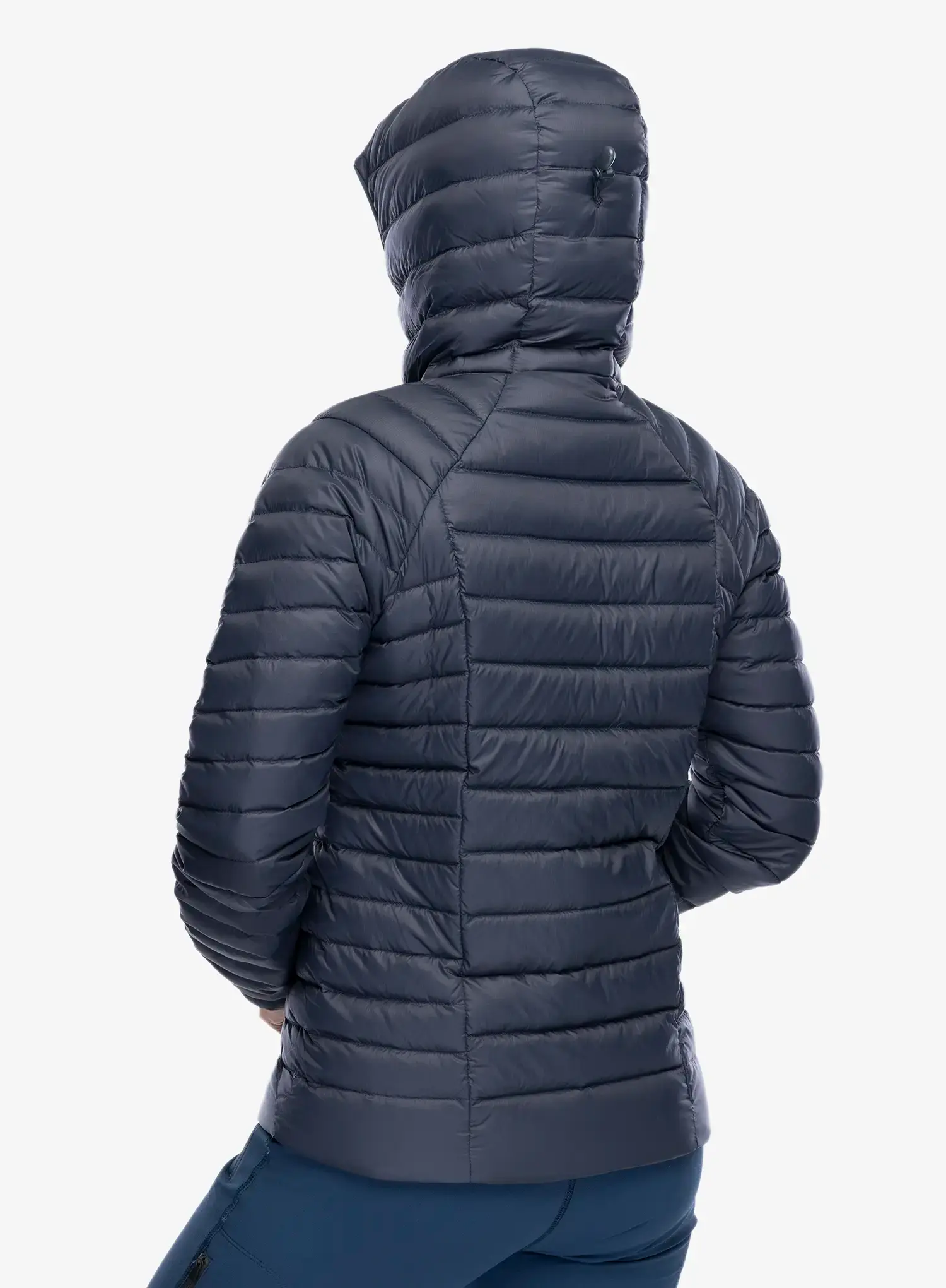 Ženska perjana jakna Patagonia Down Sweater Hoody - smolder blue