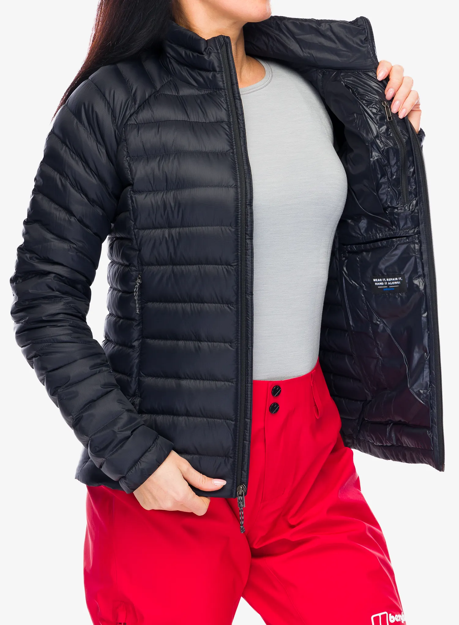 Ženska perjana jakna Patagonia Down Sweater - black