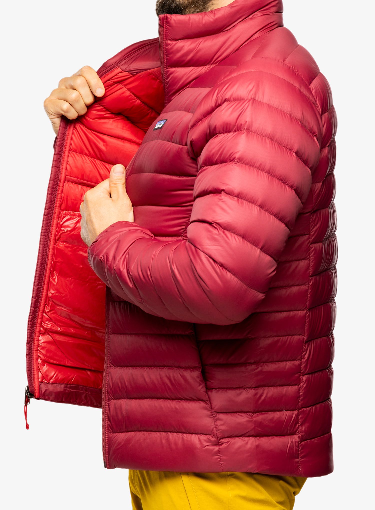 Jakna Patagonia Down Sweater - carmine red