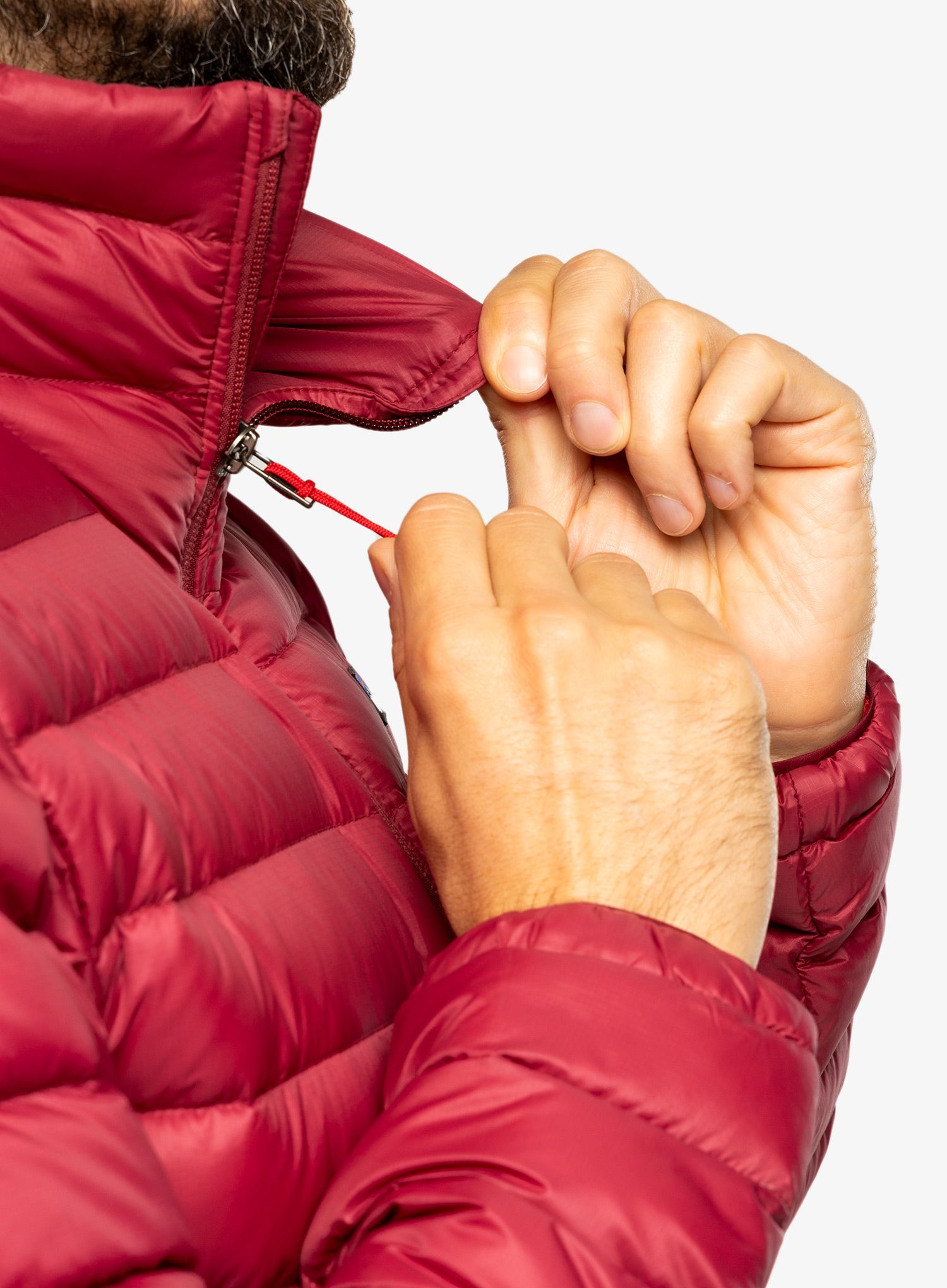 Jakna Patagonia Down Sweater - carmine red
