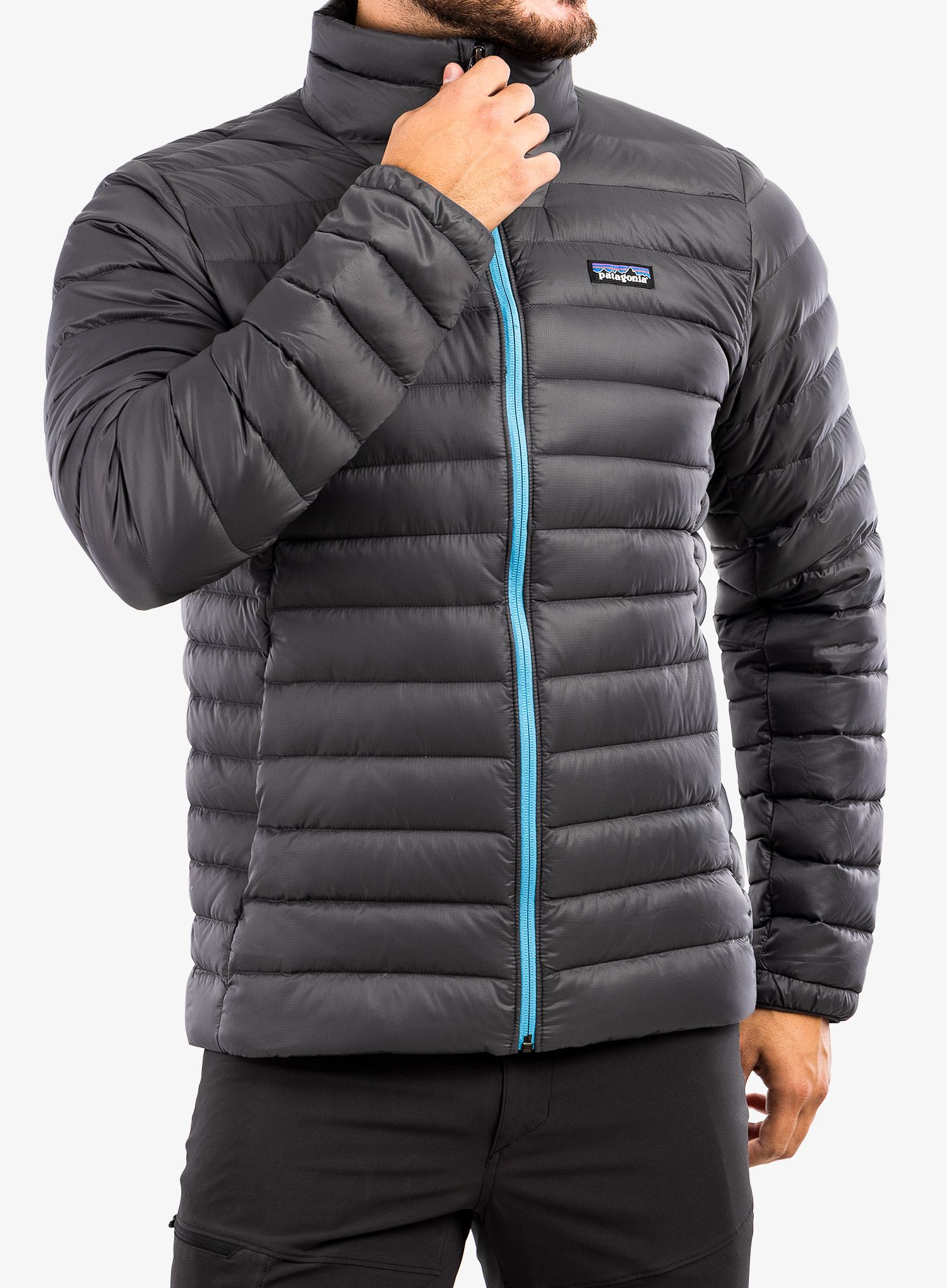 Pernata jakna Patagonia Down Sweater - forge grey