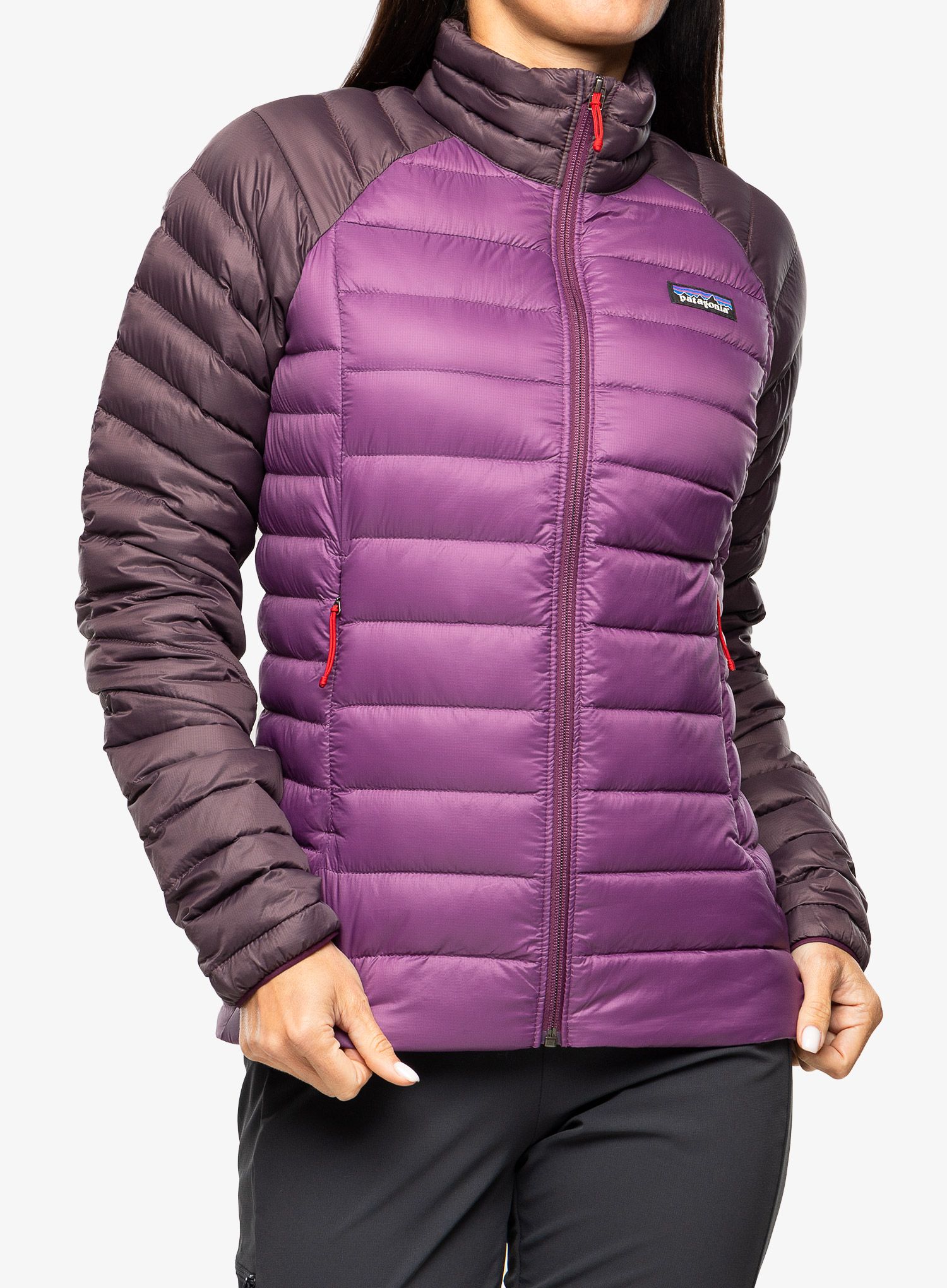 Ženska perjana jakna Patagonia Down Sweater - night plum