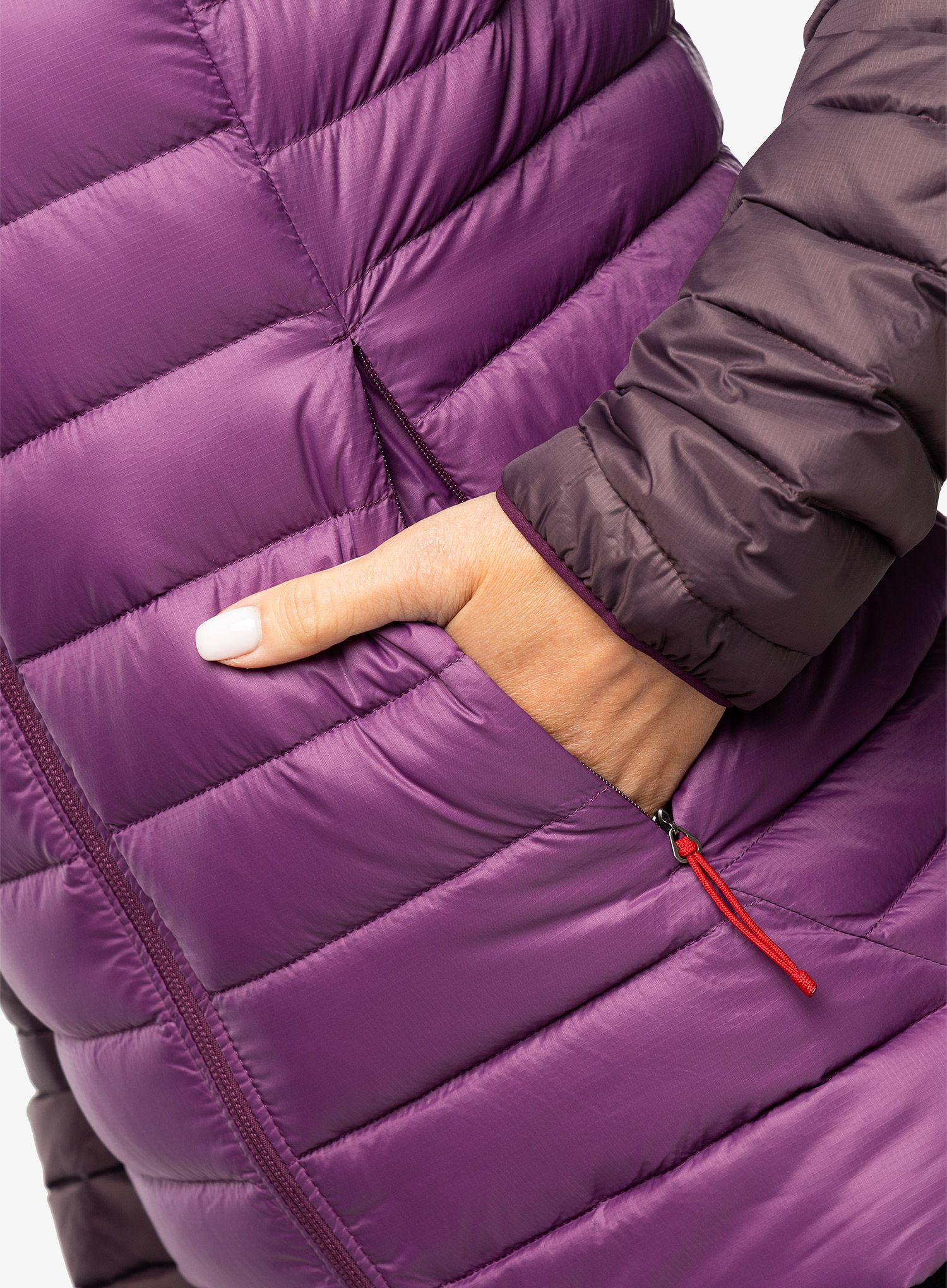 Ženska perjana jakna Patagonia Down Sweater - night plum