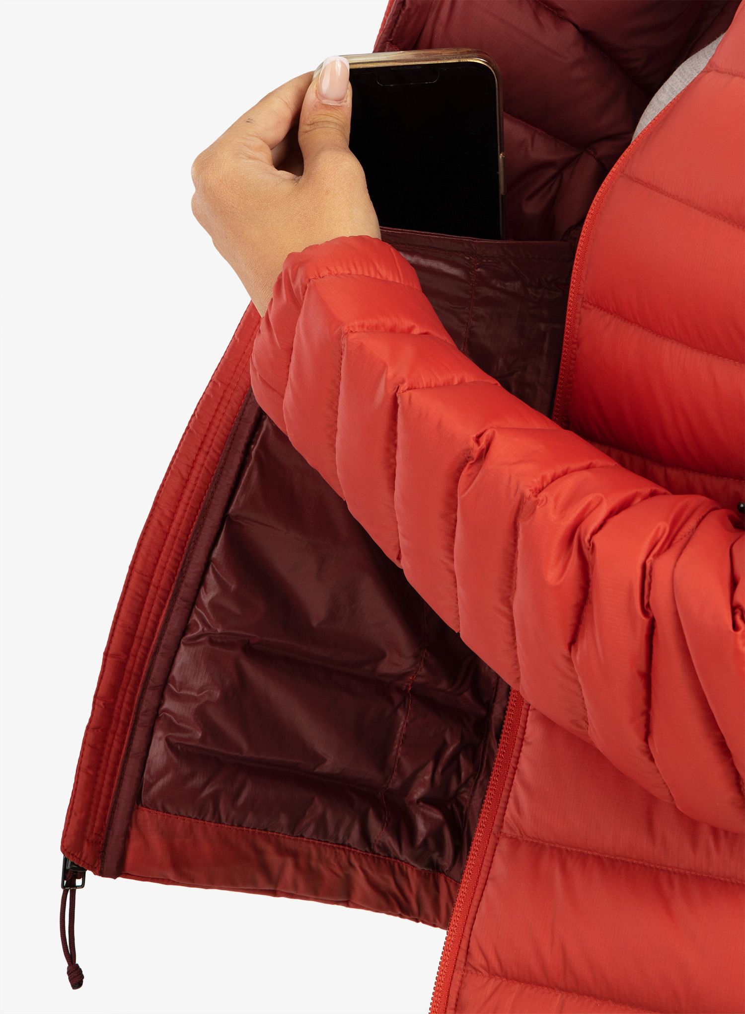 Ženska perjana jakna Patagonia Down Sweater - sumac red