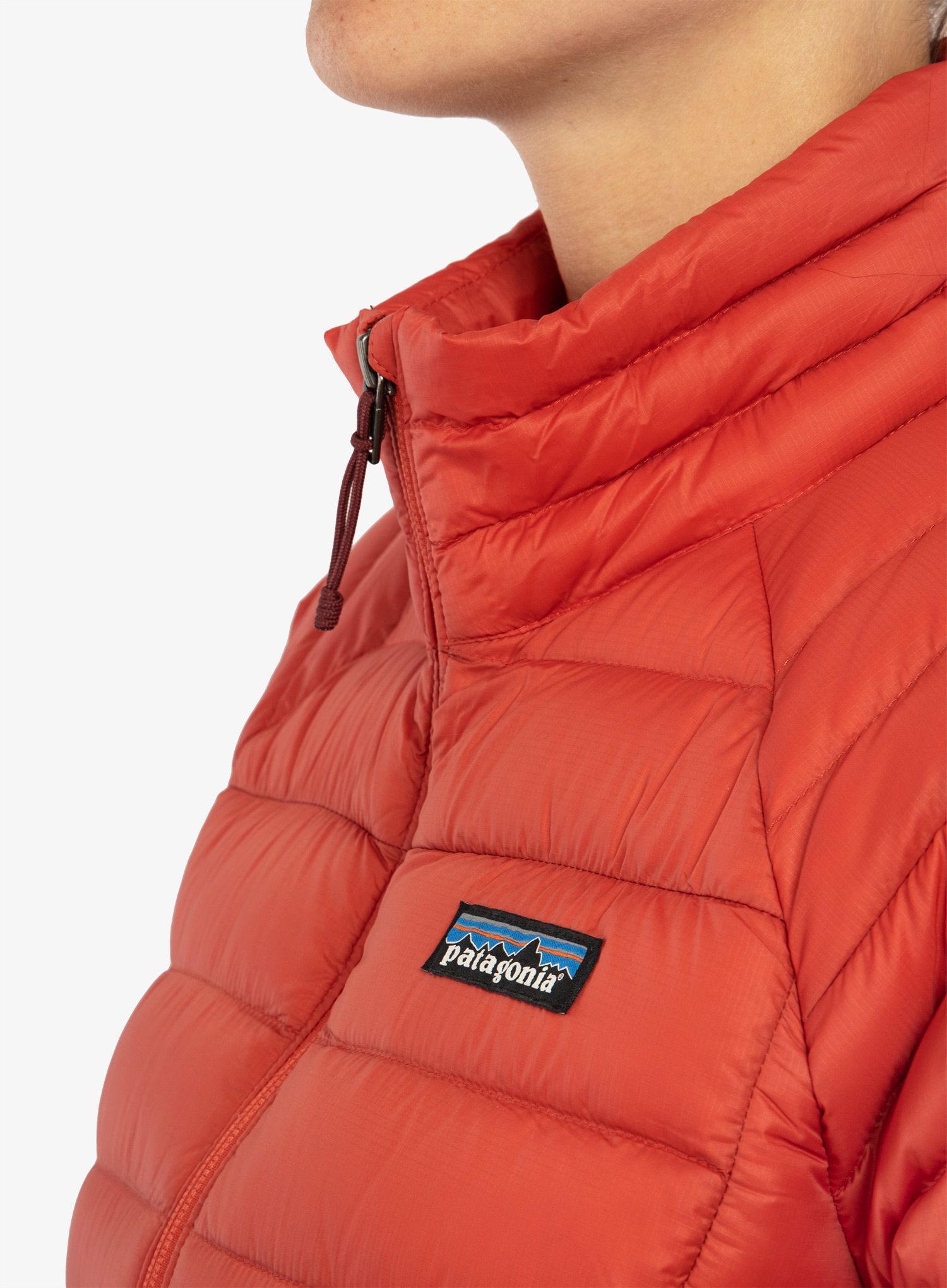 Ženska perjana jakna Patagonia Down Sweater - sumac red