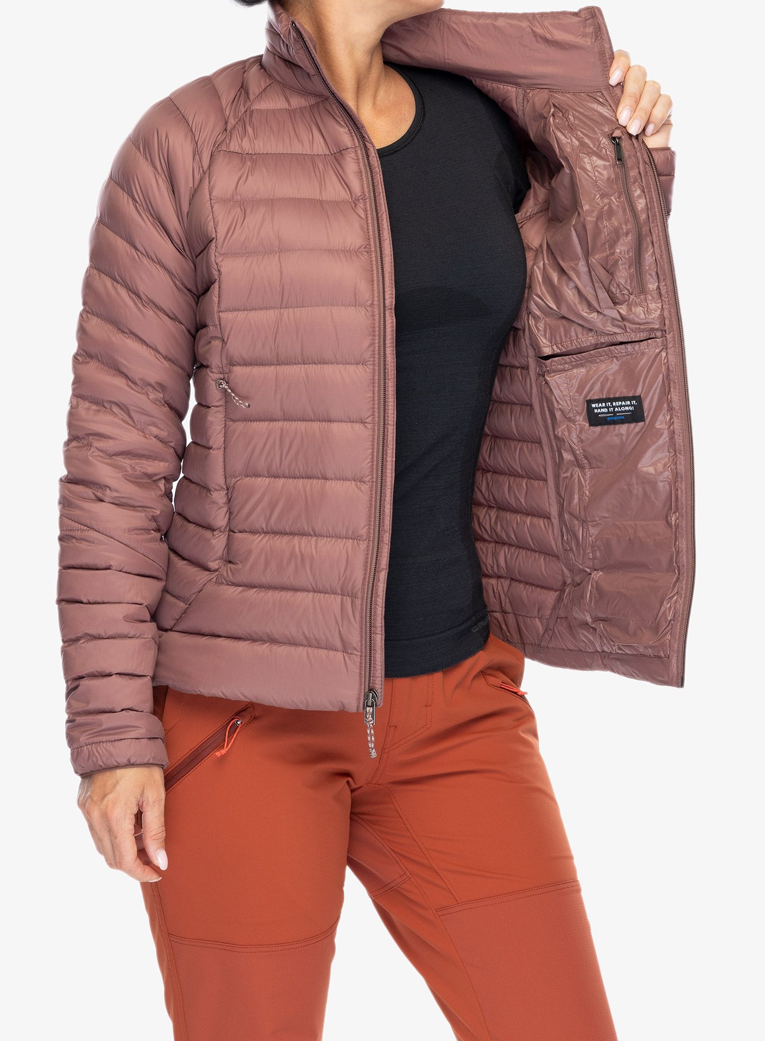 Ženska perjana jakna Patagonia Down Sweater - dulse mauve