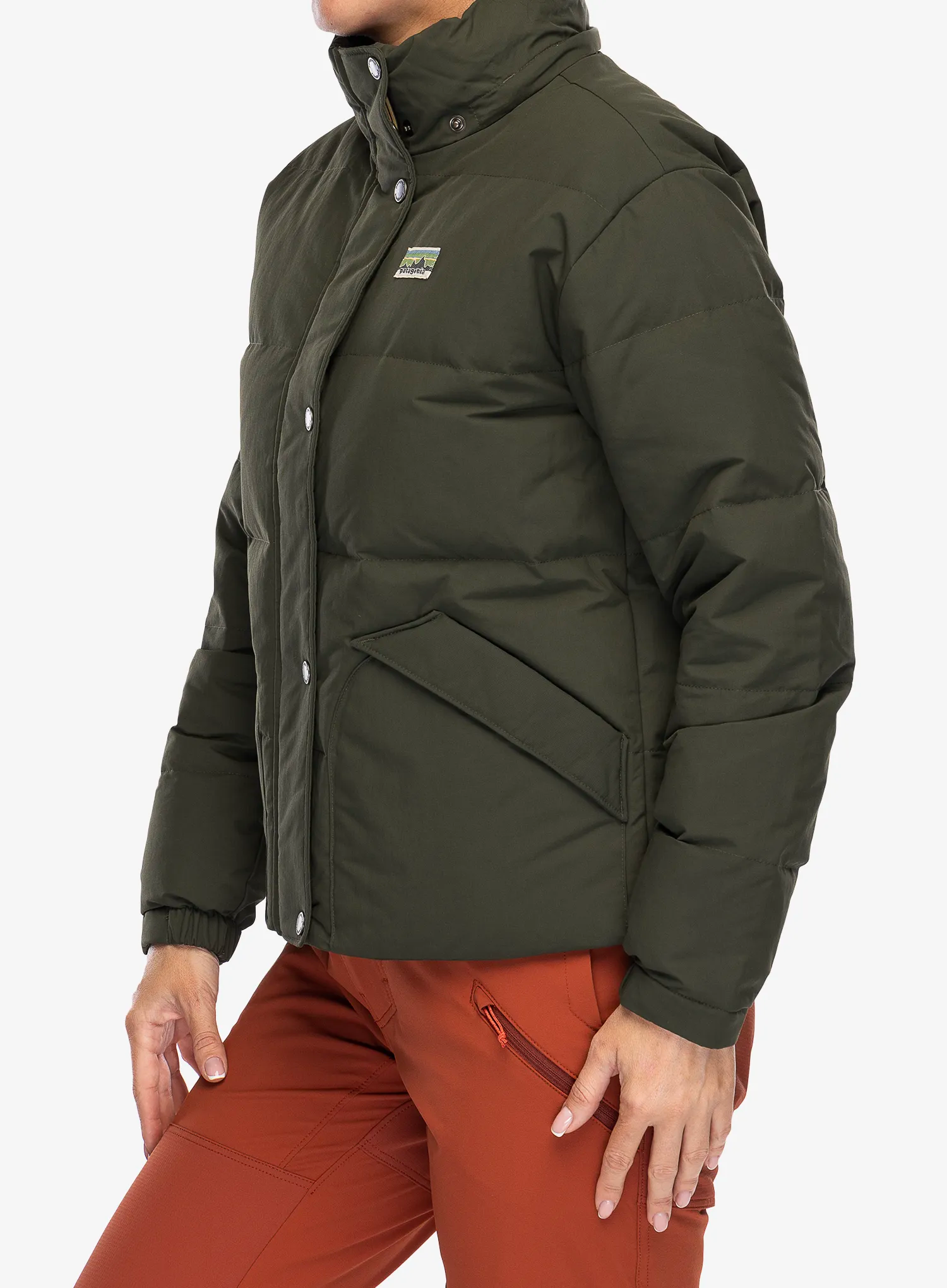 Ženska perjana jakna Patagonia Downdrift Jacket - pine needle green