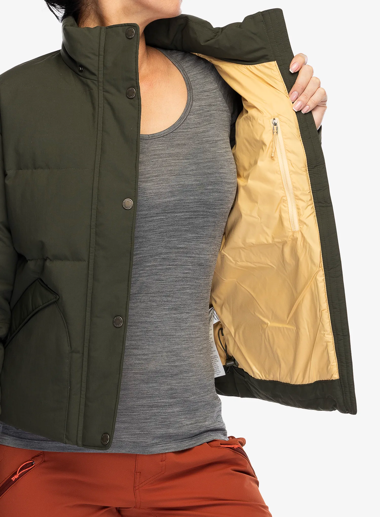 Ženska perjana jakna Patagonia Downdrift Jacket - pine needle green