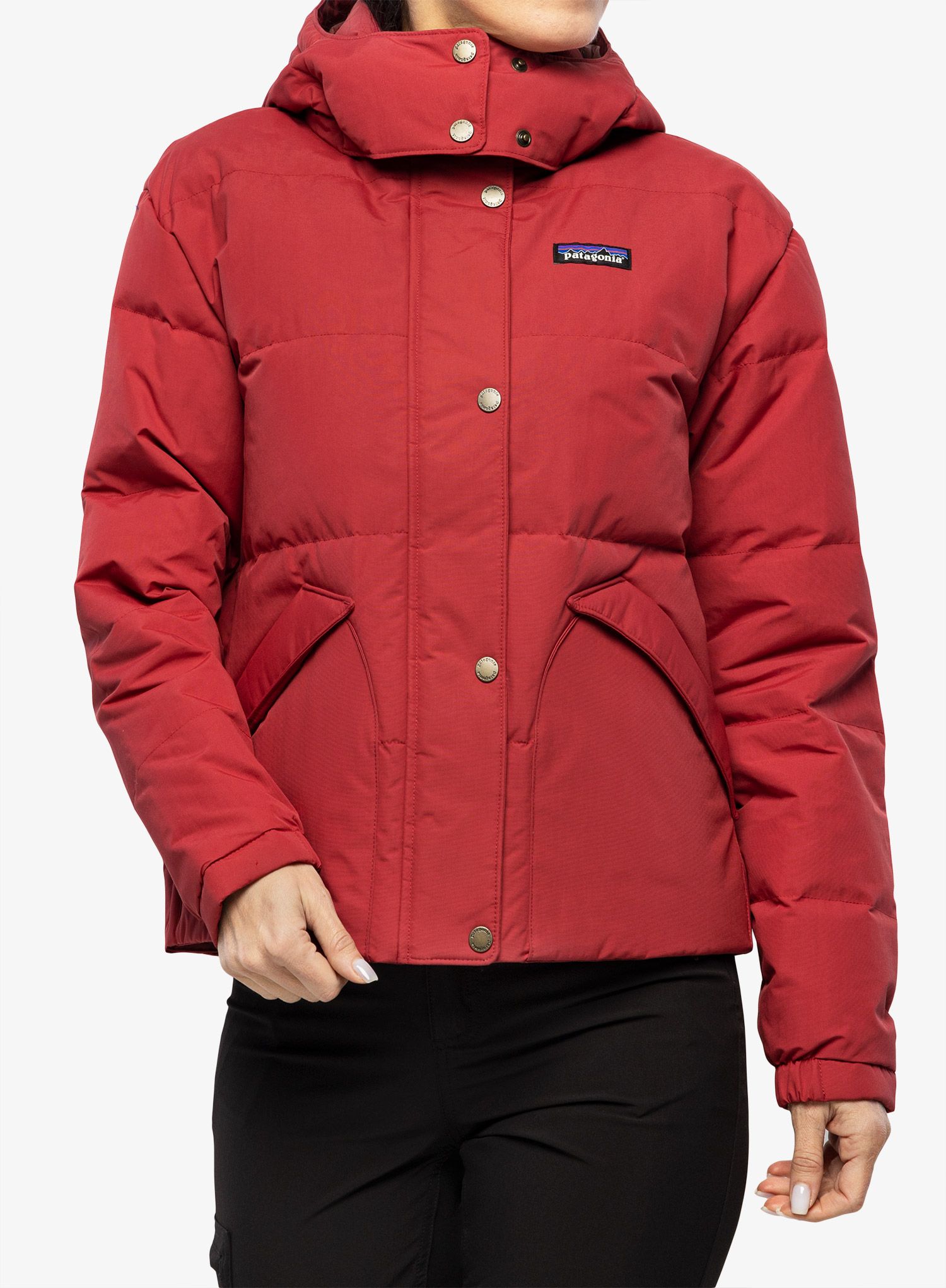 Ženska perjana jakna Patagonia Downdrift Jacket - wax red