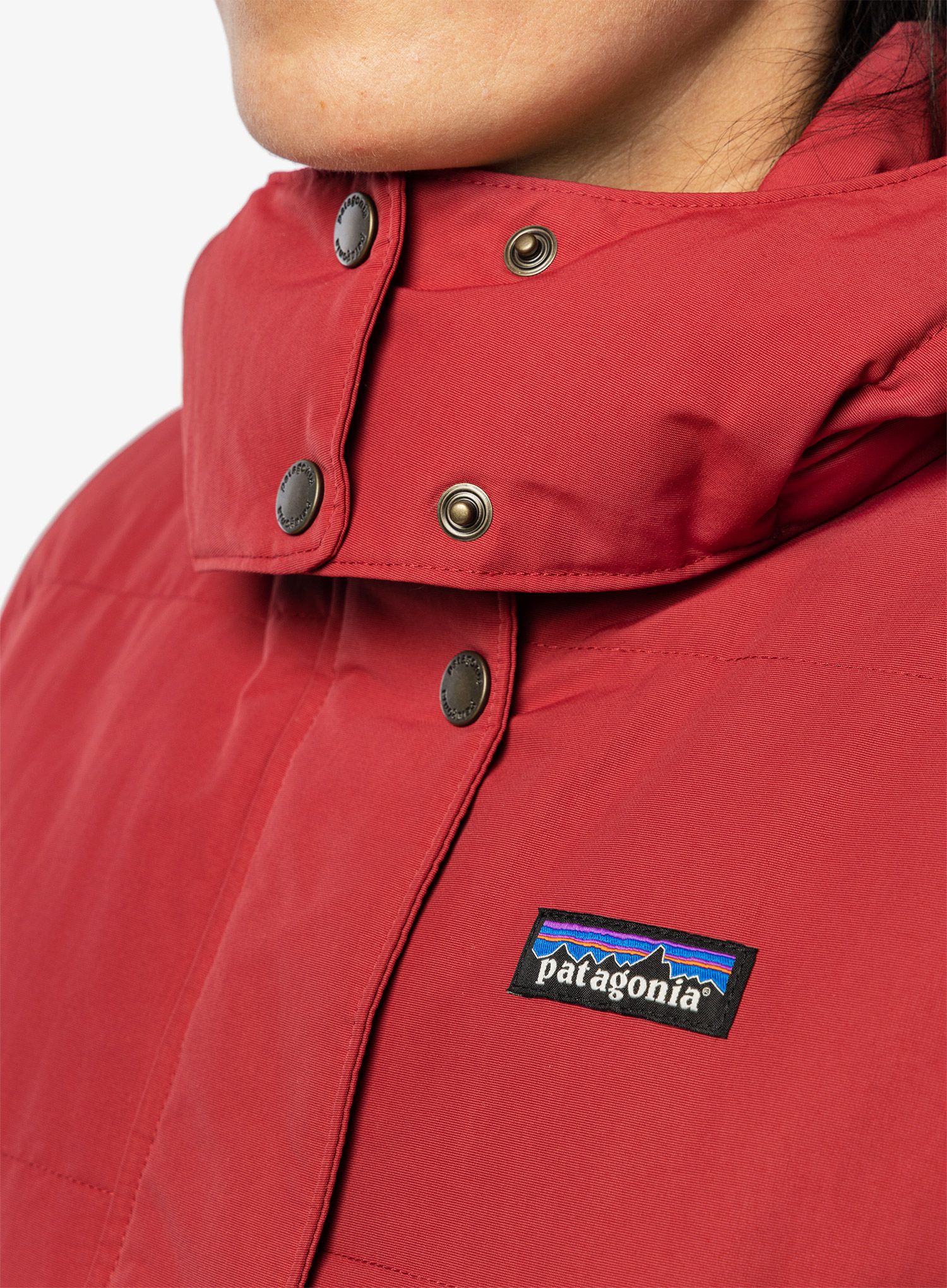 Ženska perjana jakna Patagonia Downdrift Jacket - wax red